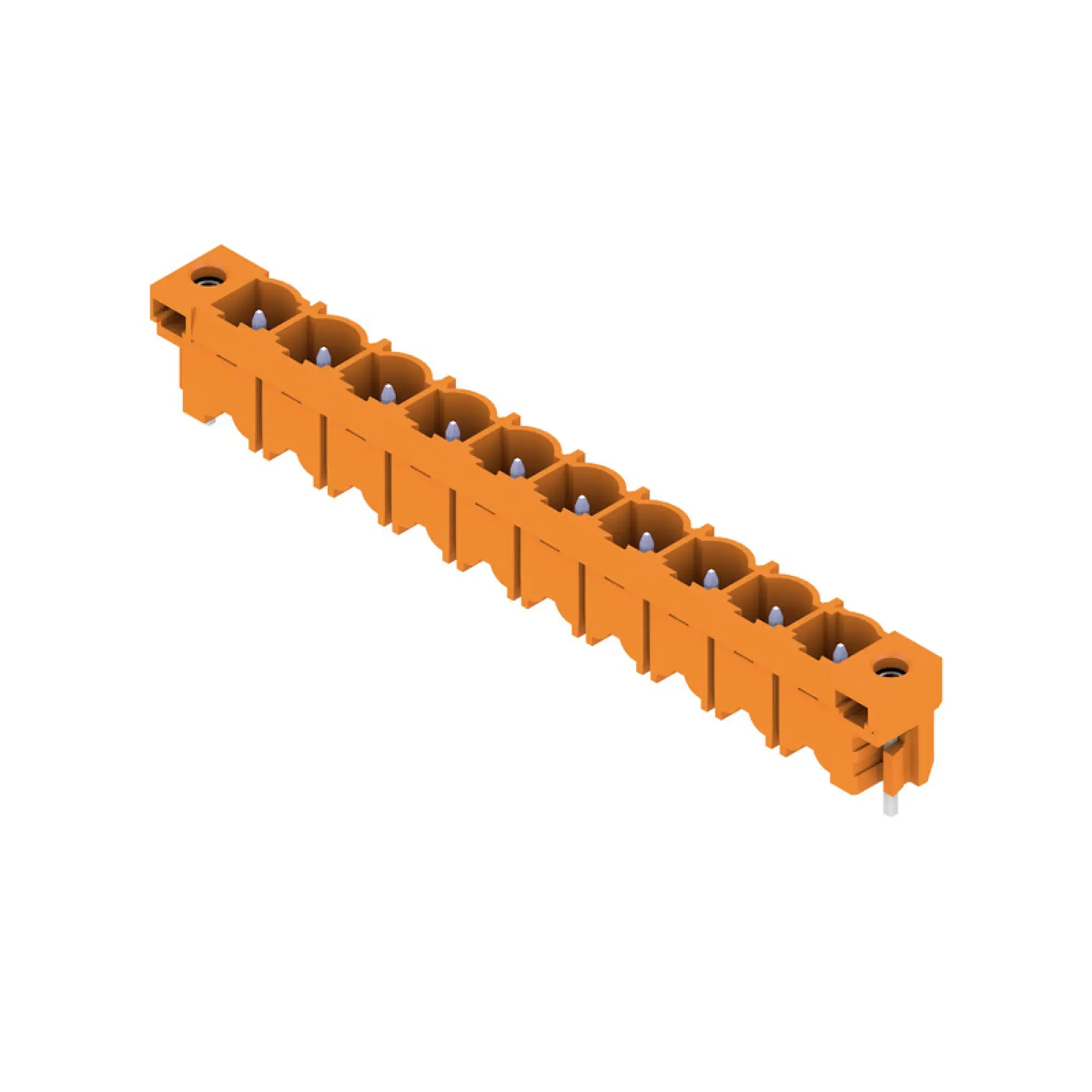 Weidmüller 1141280000 PCB connector (board connection), 500 V, 29 A, Pitch in mm: 7.62, Number of poles: 10, THT solder connection, Box (img_001)