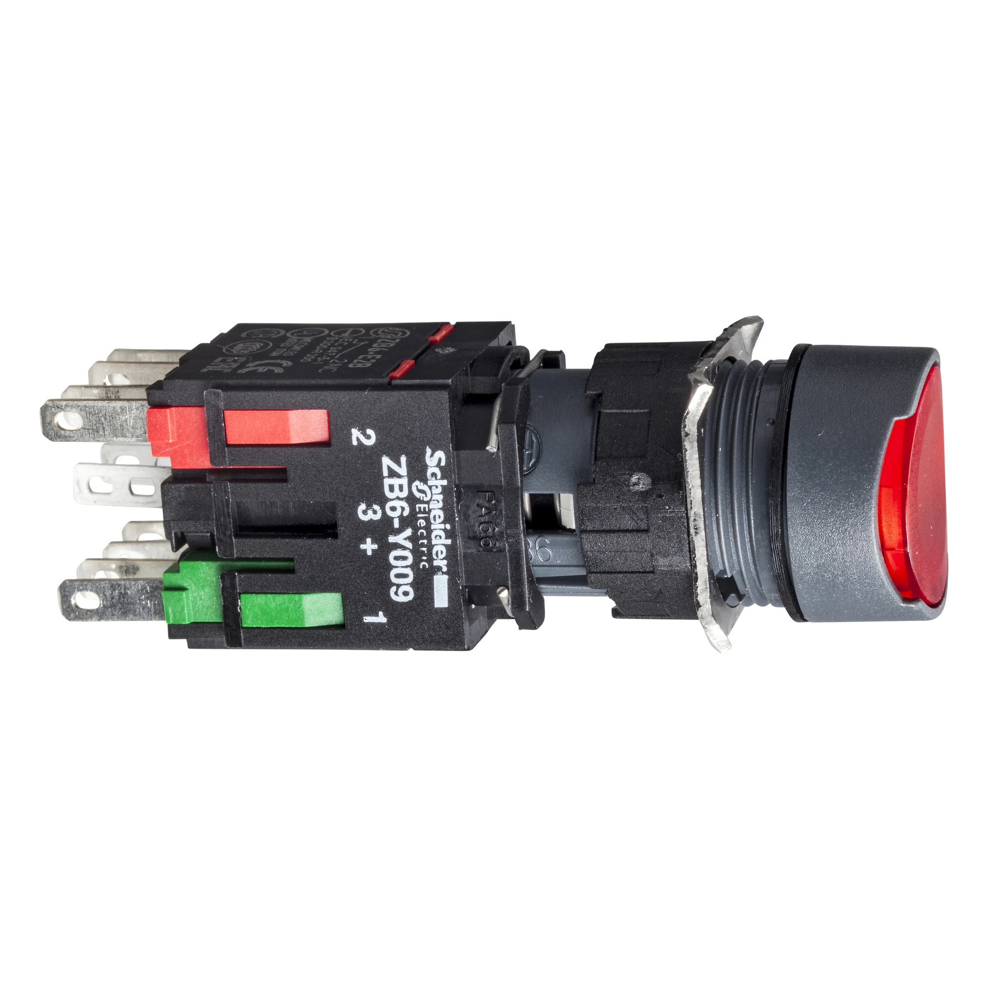 Schneider Electric XB6AW4B2B Illuminated push-button switch, red Ø 16, flat, without latching, 24 V, 1NO (img_001) Schneider Electric XB6AW4B2B Illuminated push-button switch, red Ø 16, flat, without latching, 24 V, 1NO (img_001)