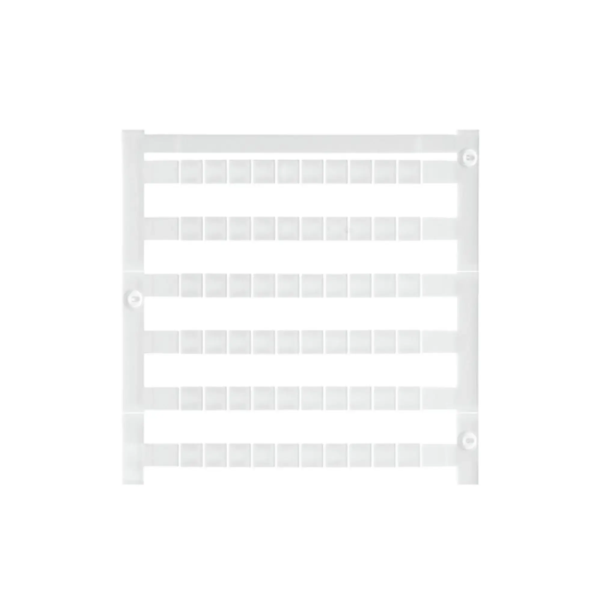 Weidmüller 1854490000 Terminal marking, white, Pitch in mm: 5.00, Printed characters: neutral, horizontal and vertical, Width: 5 mm, Height: 5 mm (img_001) Weidmüller 1854490000 Terminal marking, white, Pitch in mm: 5.00, Printed characters: neutral, horizontal and vertical, Width: 5 mm, Height: 5 mm (img_001)