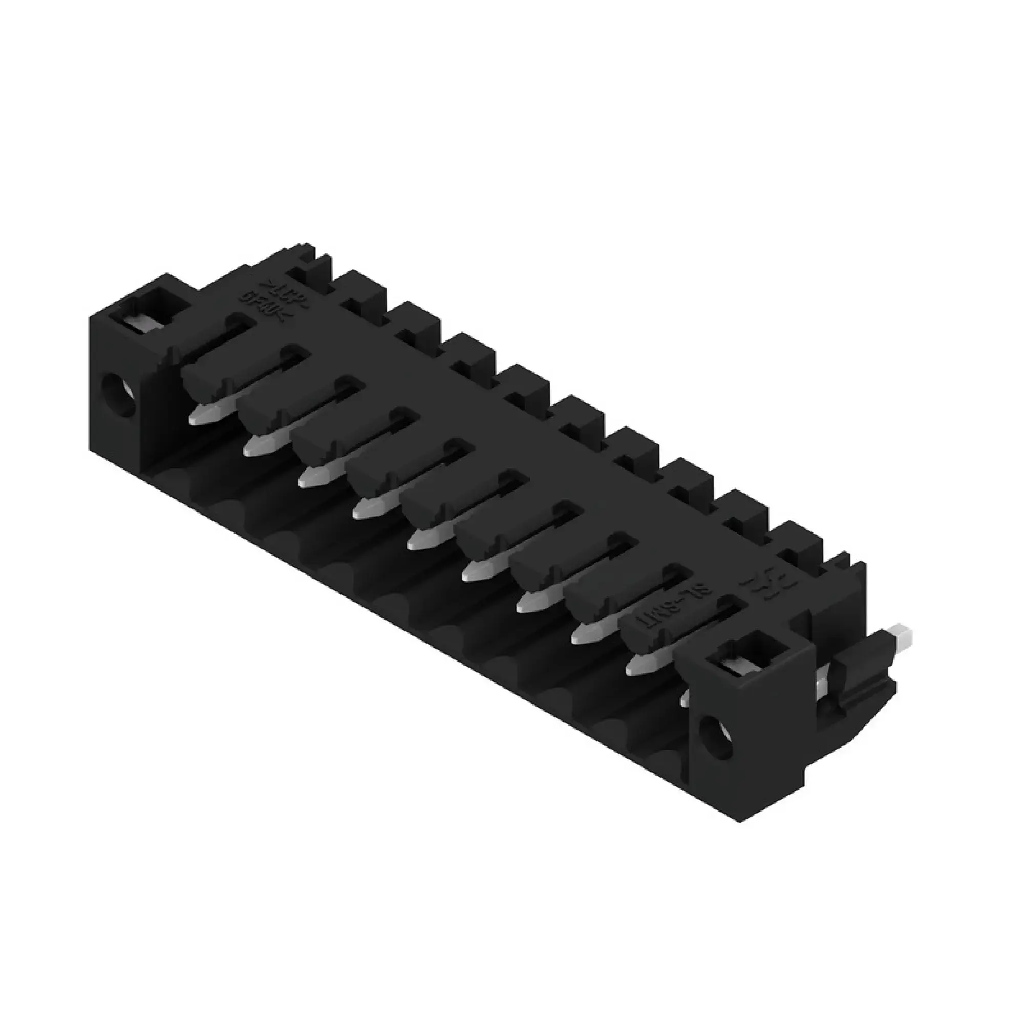 Weidmüller 1804780000 PCB connector (board connection), 160 V, 15 A, Pitch in mm: 3.50, Number of poles: 10, THT/THR solder connection, Box (img_001)