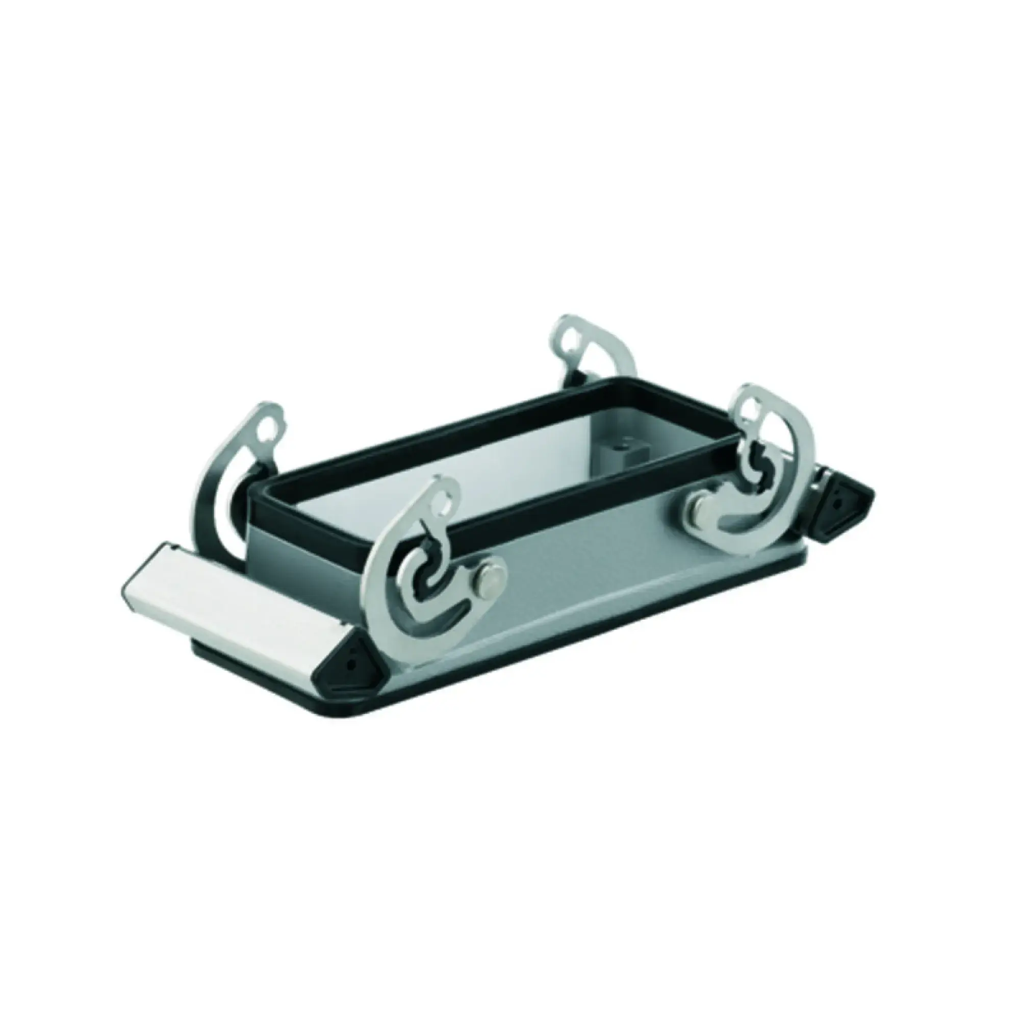 Weidmüller 3001320000 Housing (industry plug-in connectors), Bulkhead housing, Side-locking clamp not replaceable, Side-locking clamp on lower side, Size: 6, IP65 with corr (img_001)