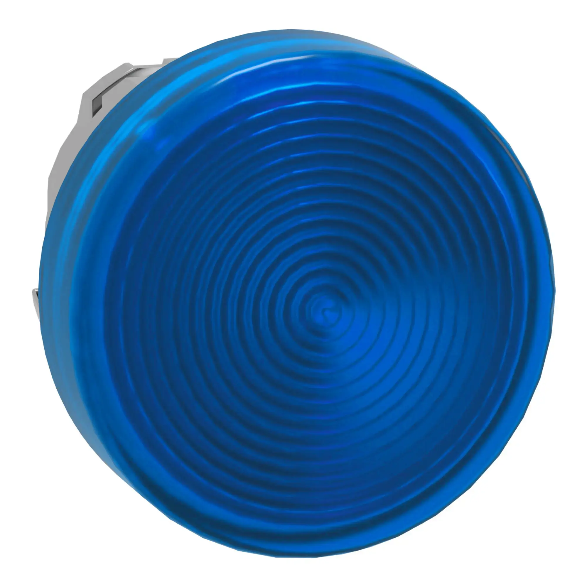 Schneider Electric ZB4BV063S Pilot light, front element, Harmony XB4, metal, 22mm, blue, for universal LED, knurled dome (img_008)