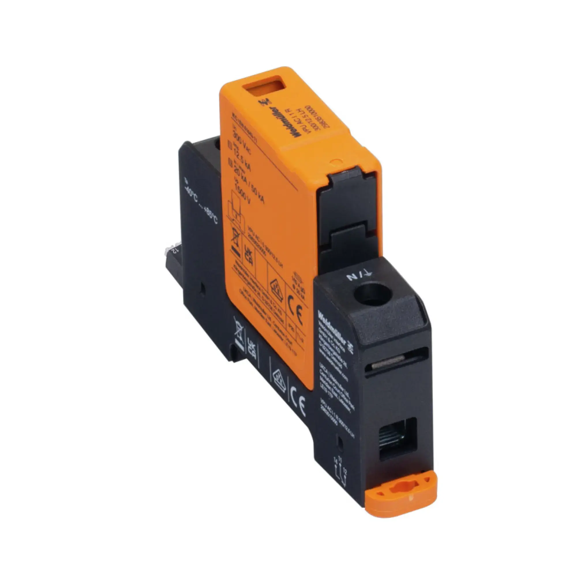 Weidmüller 2983510000 Surge voltage arrester (power supply systems), Surge protection, with remote contact, Type I, Low voltage network: Single-phase, TN, AC, 230 V (img_001) Weidmüller 2983510000 Surge voltage arrester (power supply systems), Surge protection, with remote contact, Type I, Low voltage network: Single-phase, TN, AC, 230 V (img_001)