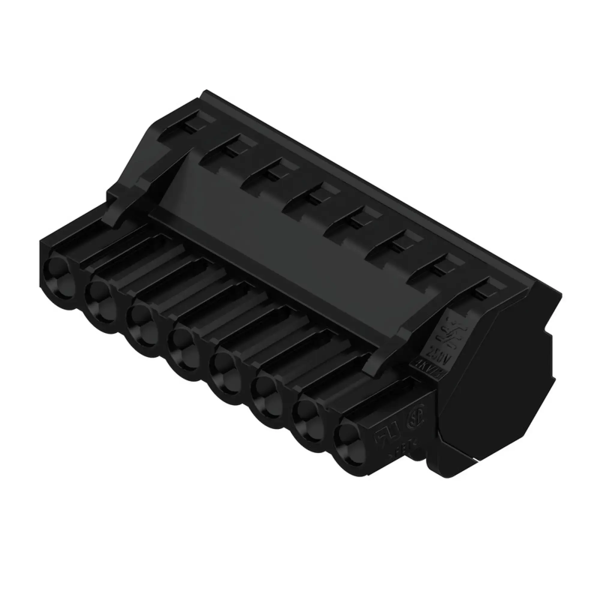 Weidmüller 1946620000 PCB connector (wire connection), 320 V, 17.5 A, Pitch in mm: 5.08, 4 mm², Number of poles: 8, Clamping yoke connection, Box (img_001)