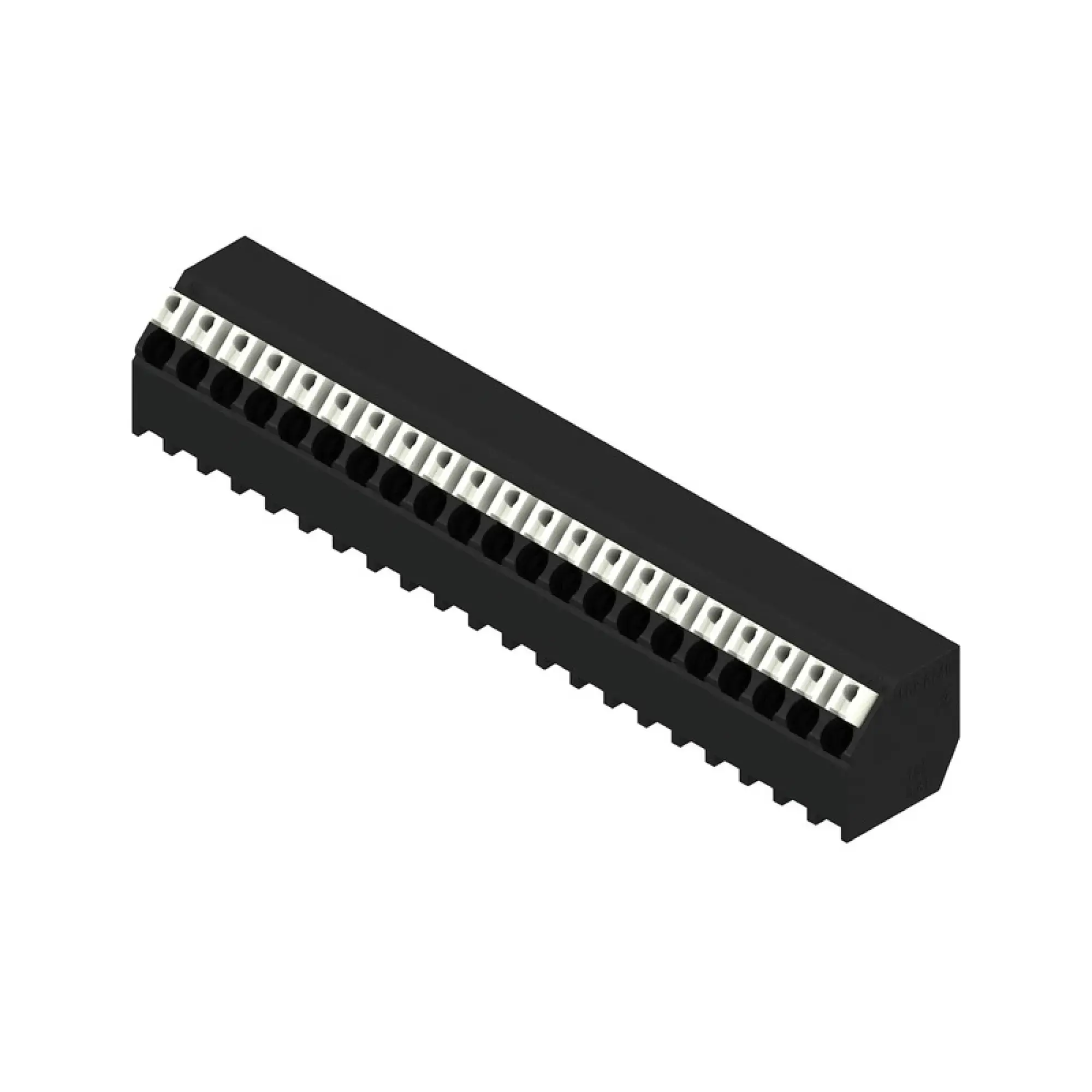 Weidmüller 1885610000 PCB terminal, 160 V, 17.5 A, Pitch in mm: 3.81, 1.5 mm², Number of poles: 21, PUSH IN with actuator, THT/THR solder connection, 135°, Tube (img_001)