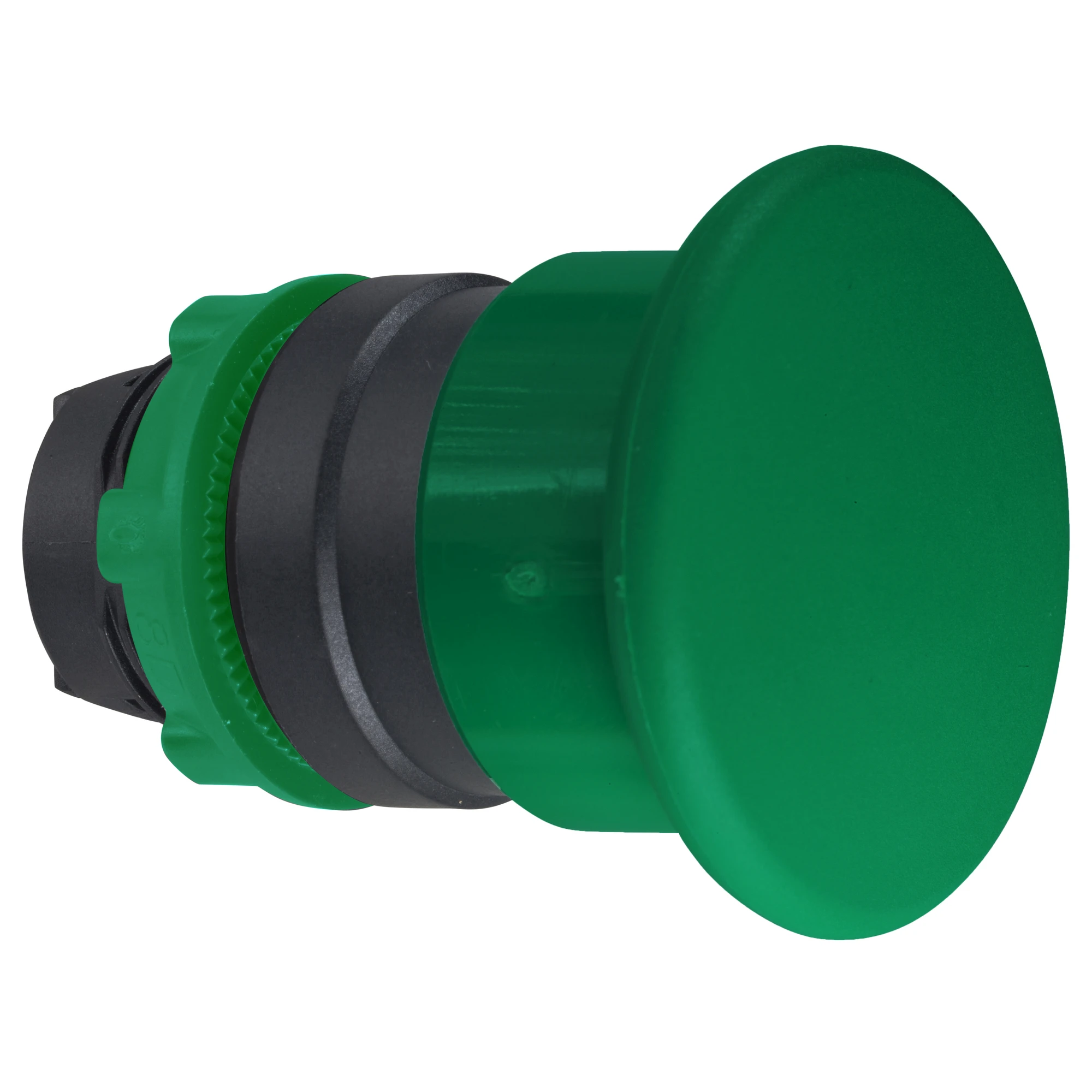Schneider Electric ZB5AC3 Mushroom Push Button, Front Element, Harmony XB5, Plastic, 22mm, Green, Mushroom 40mm, Unlabeled, Momentary (img_001)
