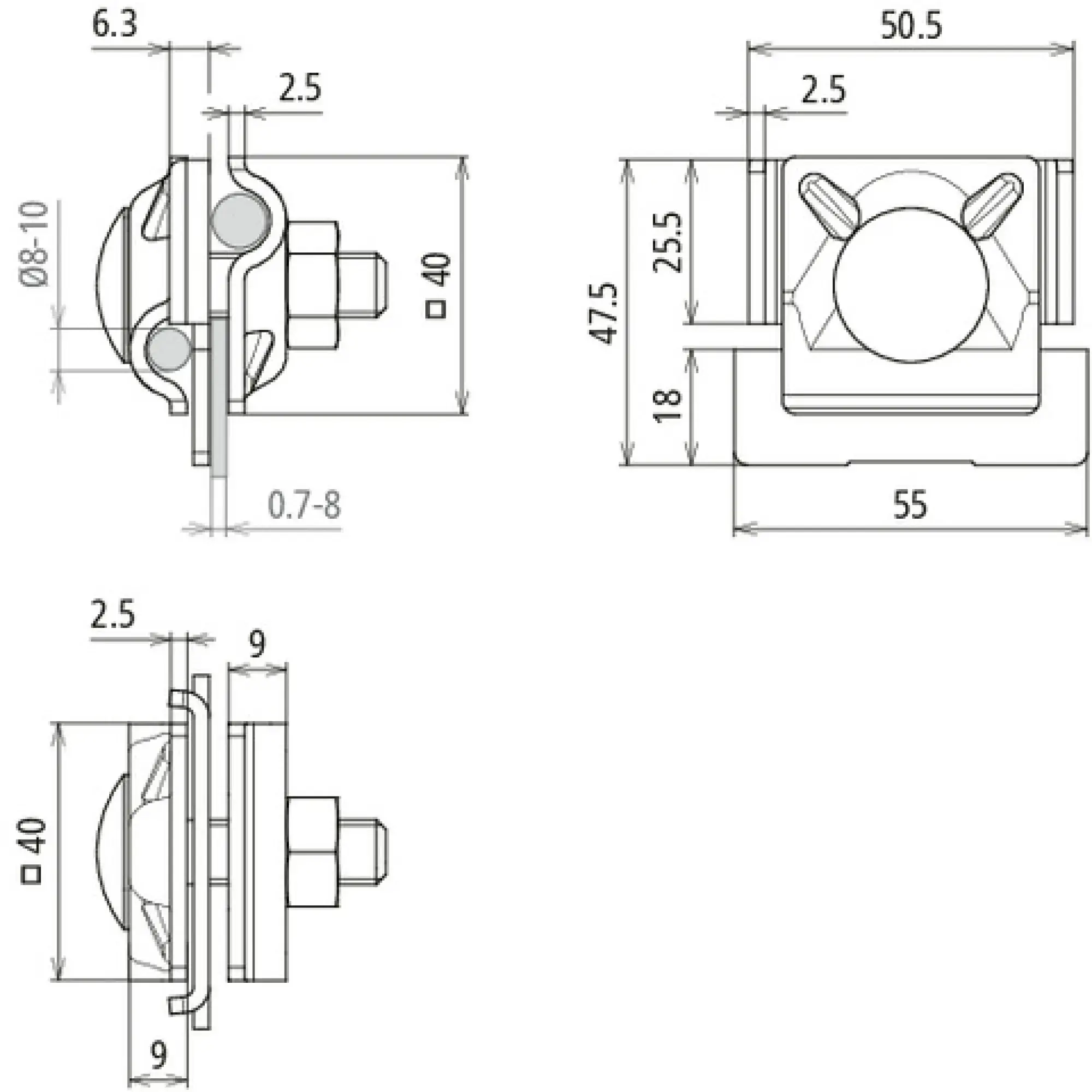 Dehn 365228 Saddle clamp NIRO for RD 8-10mm FL 0.7-8mm (img_004)