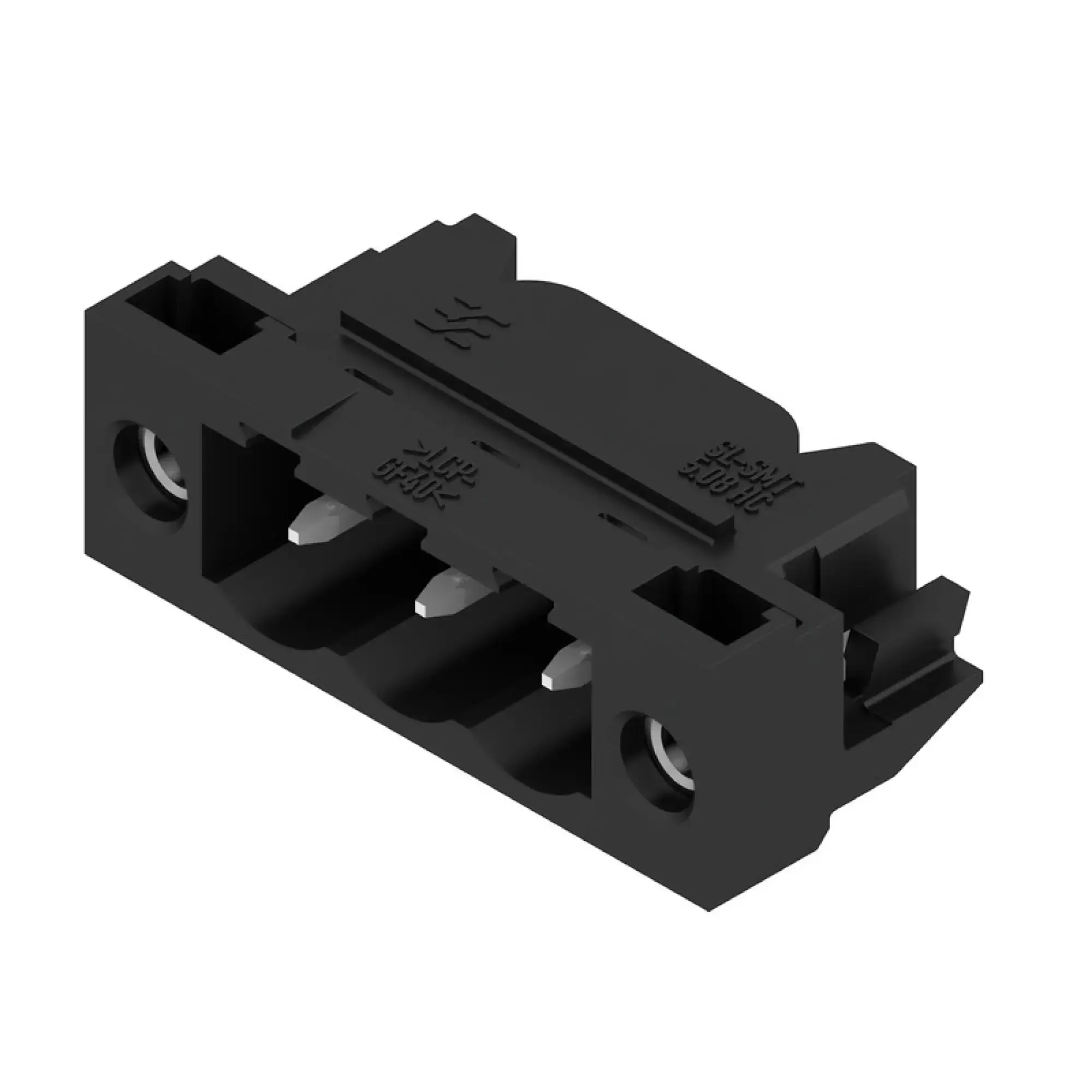 Weidmüller 1775244001 PCB connector (board connection), 320 V, 27.5 A, Pitch in mm: 5.08, Number of poles: 3, THT/THR solder connection, Tape (img_001)