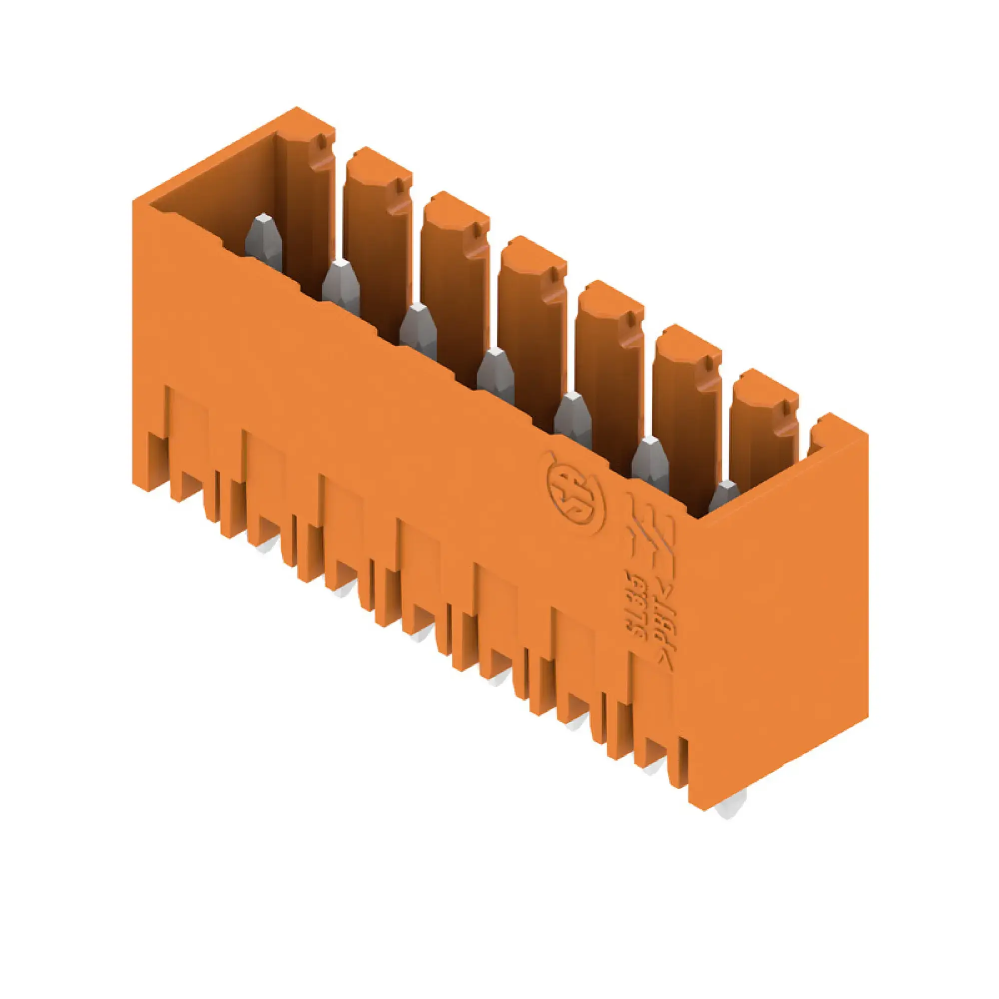 Weidmüller 1604520000 PCB connector (board connection), 160 V, 17 A, Pitch in mm: 3.50, Number of poles: 7, THT solder connection, Box (img_001)