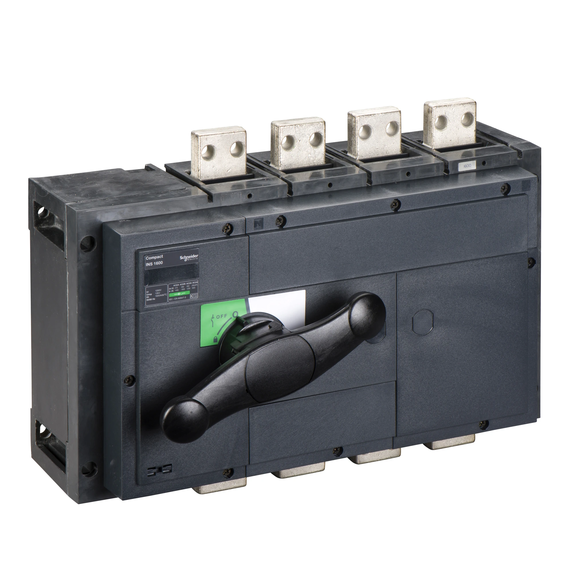 Schneider Electric 31337 Compact INS1600 4P 1600A Load Break Switch Fixed Mount with Black Rotary Drive (img_001) Schneider Electric 31337 Compact INS1600 4P 1600A Load Break Switch Fixed Mount with Black Rotary Drive (img_001)