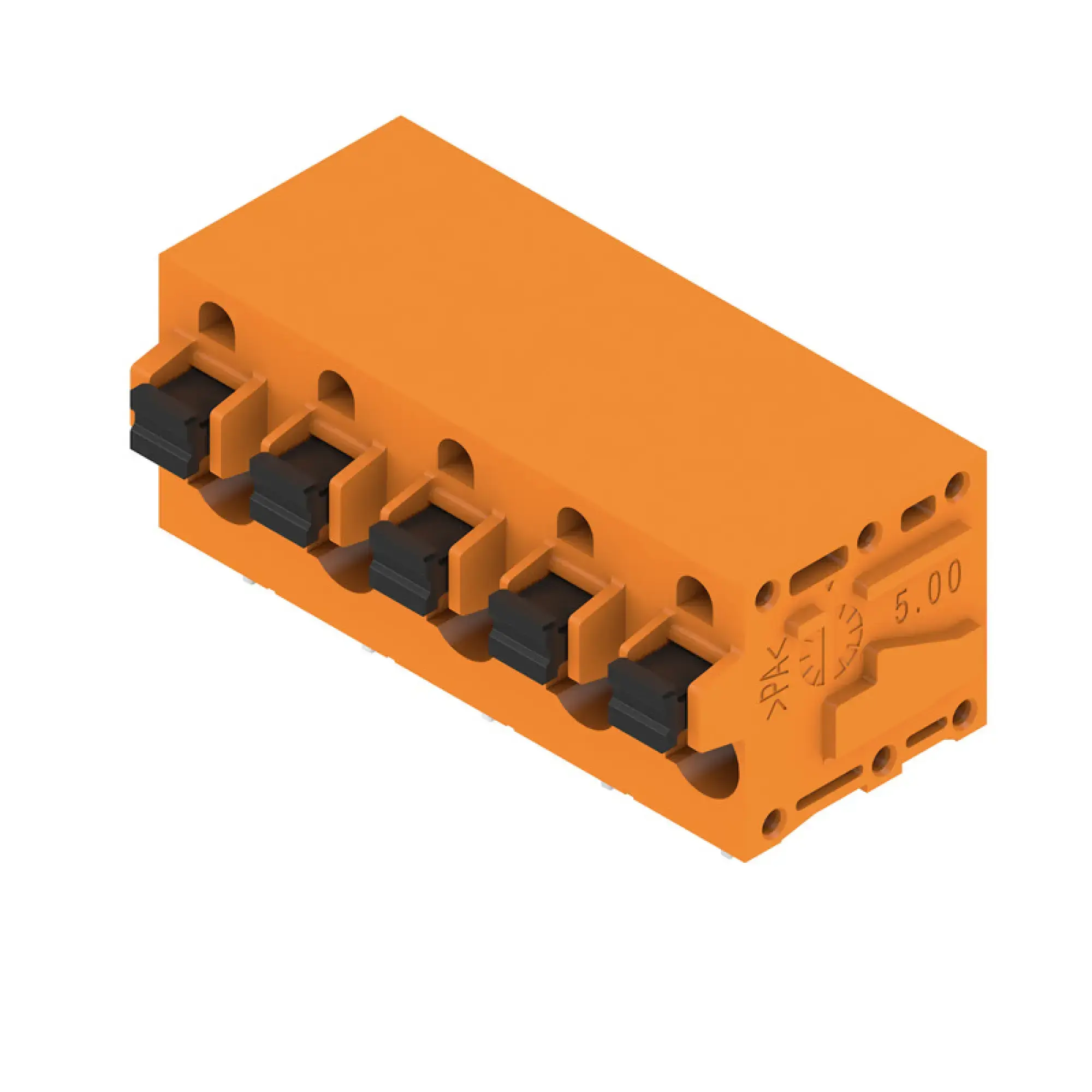 Weidmüller 2667840000 PCB terminal, 600 V, 24 A, Pitch in mm: 7.50, 2.5 mm², Number of poles: 5, PUSH IN with actuator, THT solder connection, 90°, Box (img_001) Weidmüller 2667840000 PCB terminal, 600 V, 24 A, Pitch in mm: 7.50, 2.5 mm², Number of poles: 5, PUSH IN with actuator, THT solder connection, 90°, Box (img_001)
