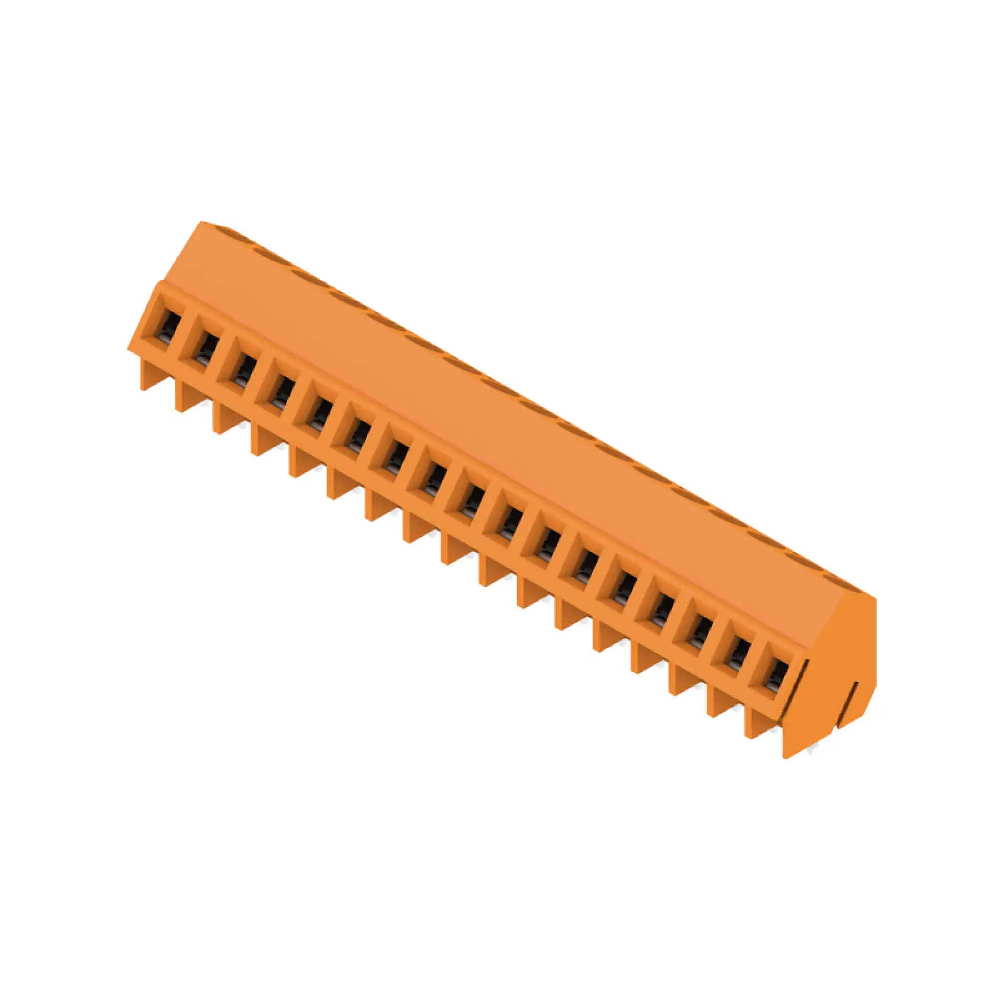 Weidmüller 9994680000 PCB terminal, 320 V, 17.5 A, Pitch in mm: 5.08, 2.5 mm², Number of poles: 17, Clamping yoke connection, THT solder connection, 135°, Box (img_001)