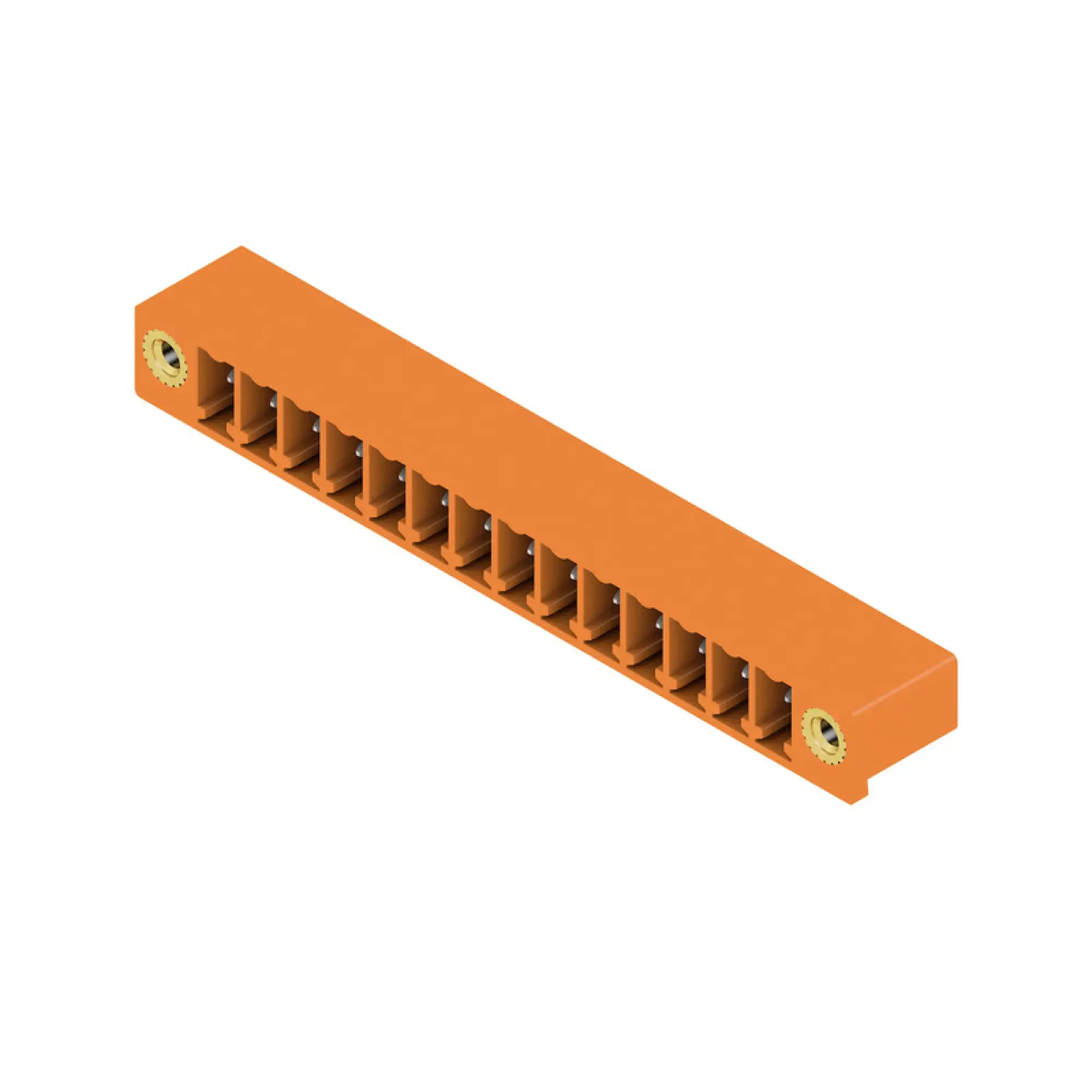 Weidmüller 1038180000 PCB connector (board connection), 160 V, 17.5 A, Pitch in mm: 3.81, Number of poles: 14, THT solder connection, Box (img_001)