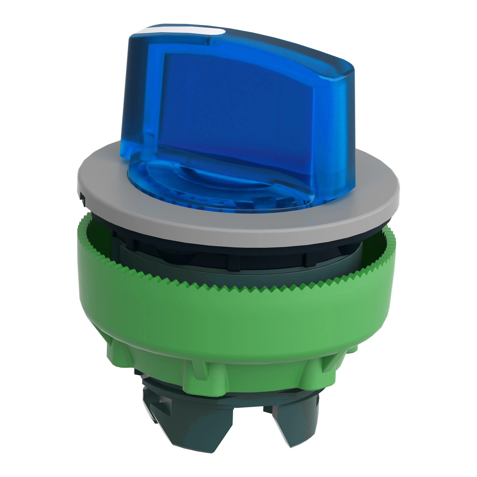 Schneider Electric ZB5FK1263C0 Illuminated Selector Switch, Front Element, Harmony XB5F, Plastic, 30mm, Blue, for Universal LED, 2 Positions, Latching (img_005)