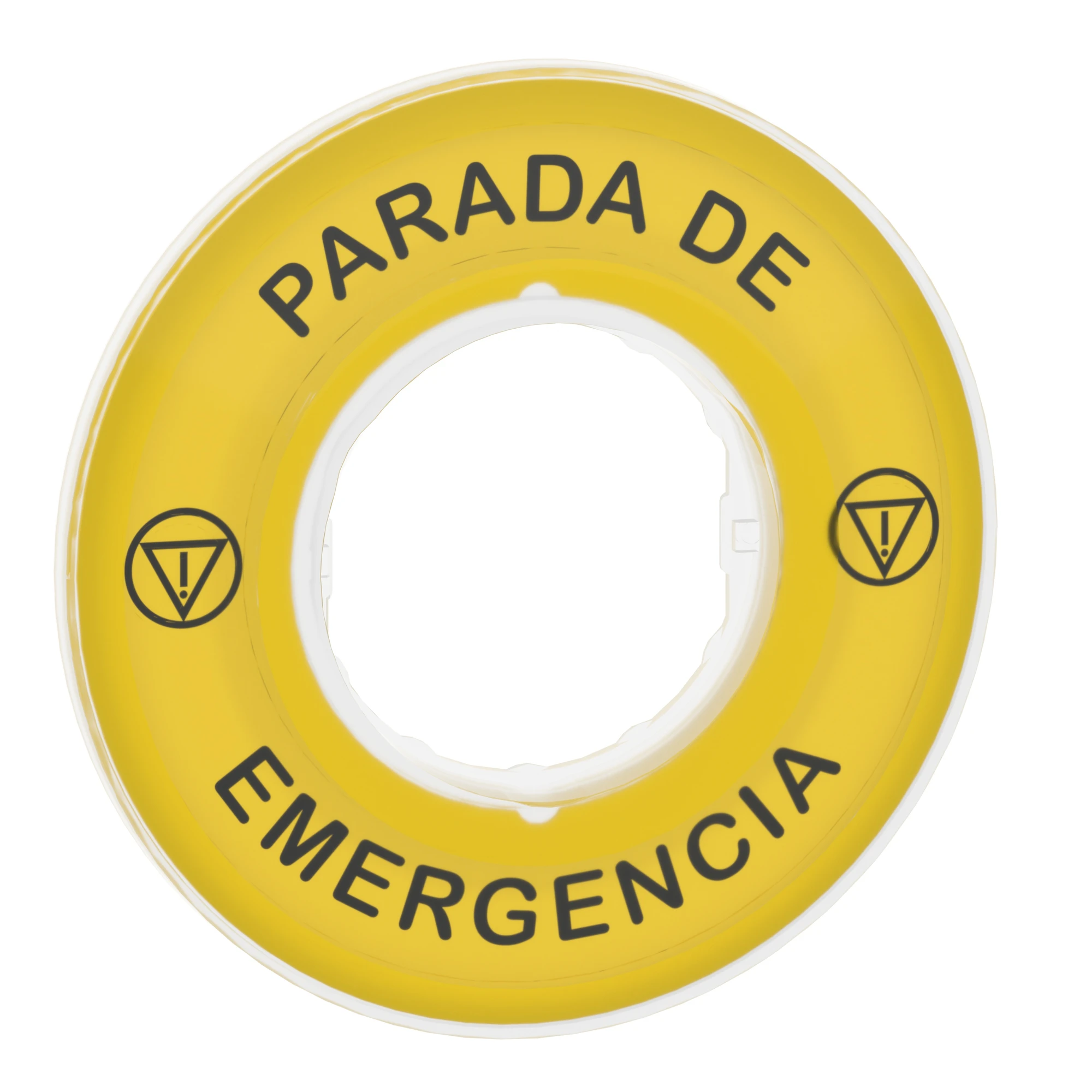 Schneider Electric ZBY9420 Sign Ø60 for Emergency Stop Button, EMERGENCY STOP/ISO13850 Logo (img_007) Schneider Electric ZBY9420 Sign Ø60 for Emergency Stop Button, EMERGENCY STOP/ISO13850 Logo (img_007)