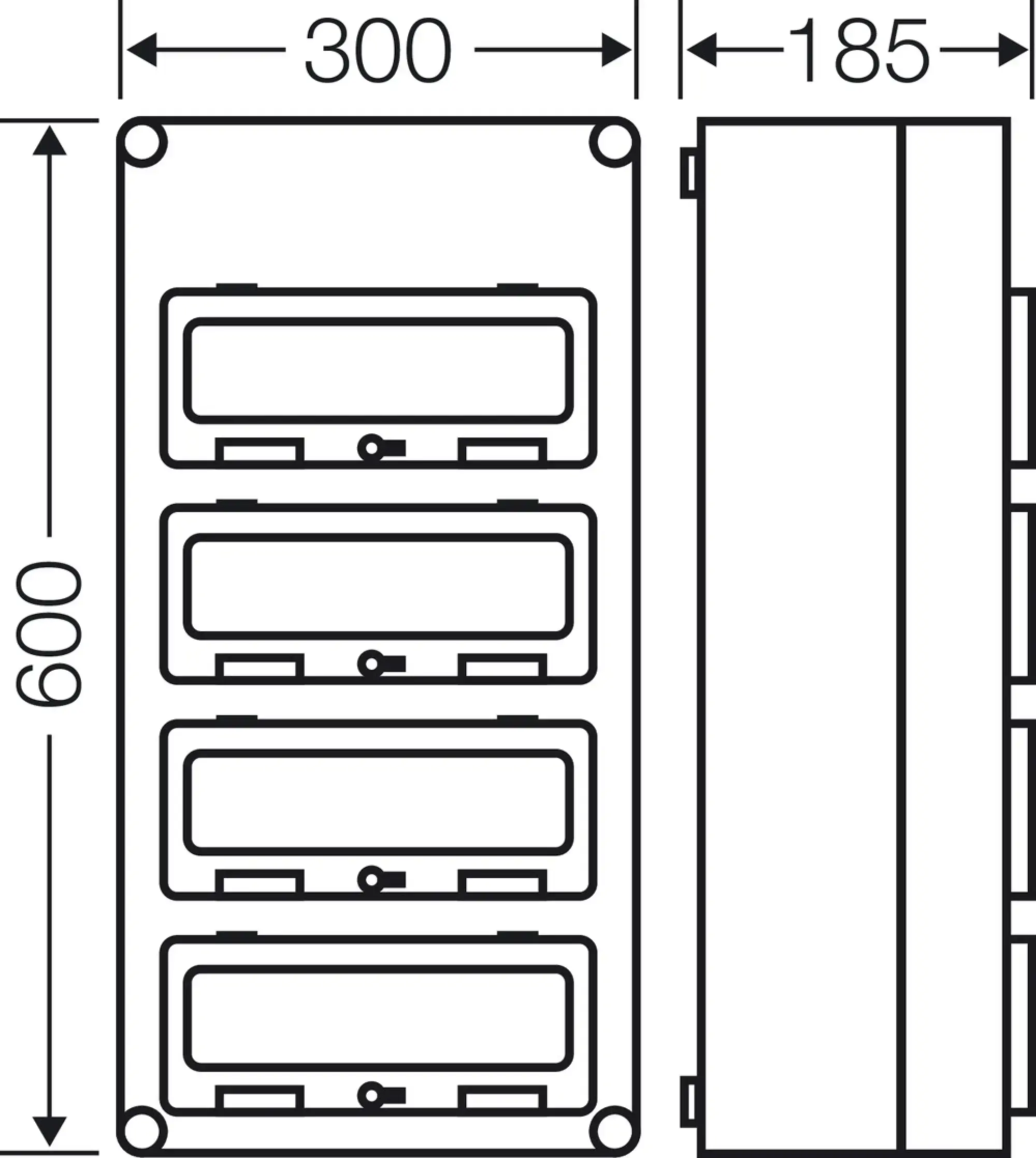 Hensel 2000614 Mi-Automatengehäuse, 48 TE, mit 4 Klappdeckeln, o. PE- und N-Klemmen Mi 1445 (img_004) Hensel 2000614 Mi-Automatengehäuse, 48 TE, mit 4 Klappdeckeln, o. PE- und N-Klemmen Mi 1445 (img_004)