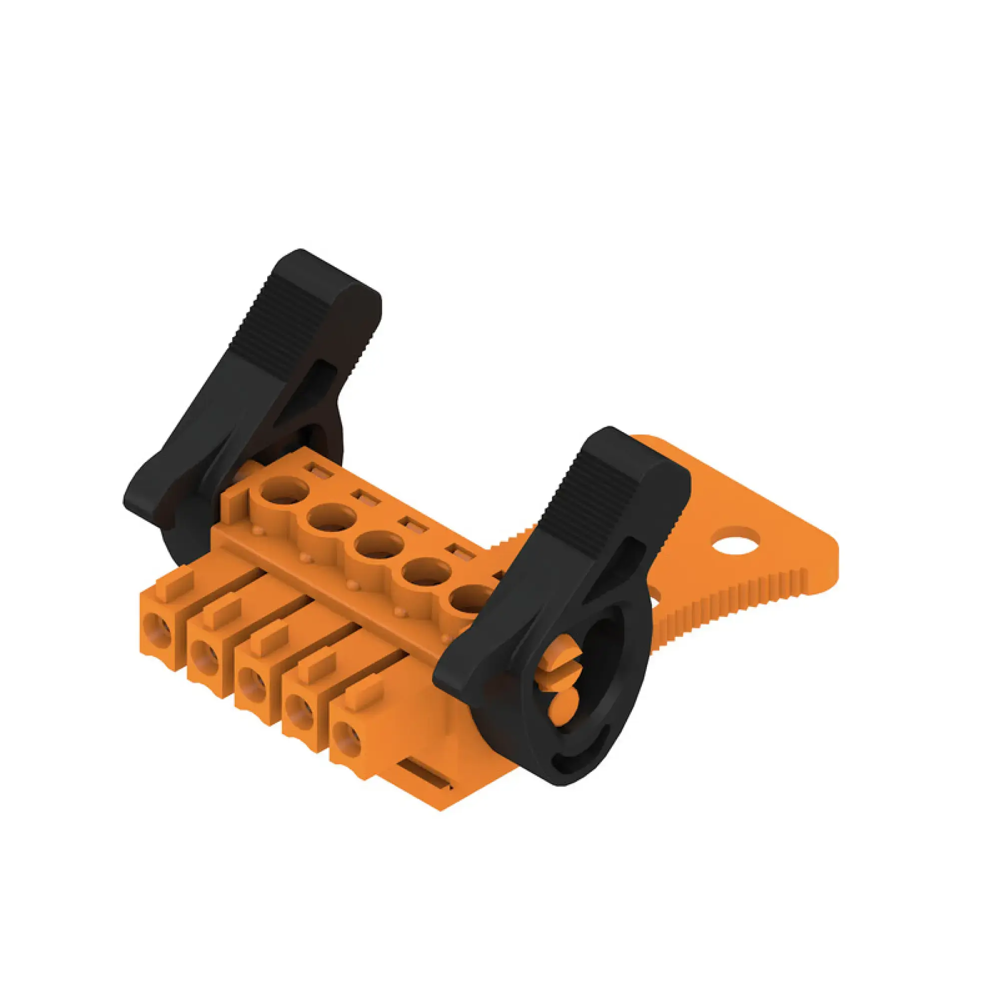 Weidmüller 1236790000 PCB connector (wire connection), 160 V, 17.5 A, Pitch in mm: 3.81, 1.5 mm², Number of poles: 5, Clamping yoke connection, Box (img_001)