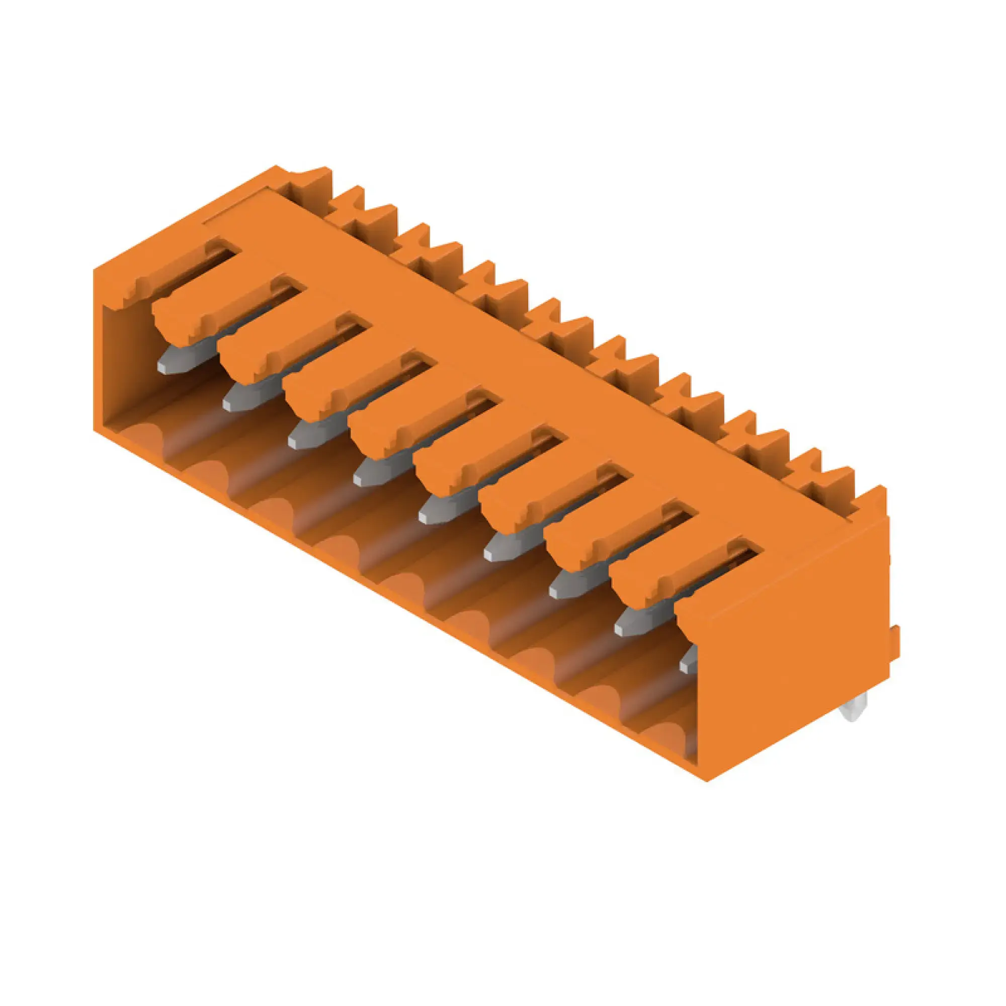 Weidmüller 1605140000 PCB connector (board connection), 160 V, 17 A, Pitch in mm: 3.50, Number of poles: 9, THT solder connection, Box (img_001)