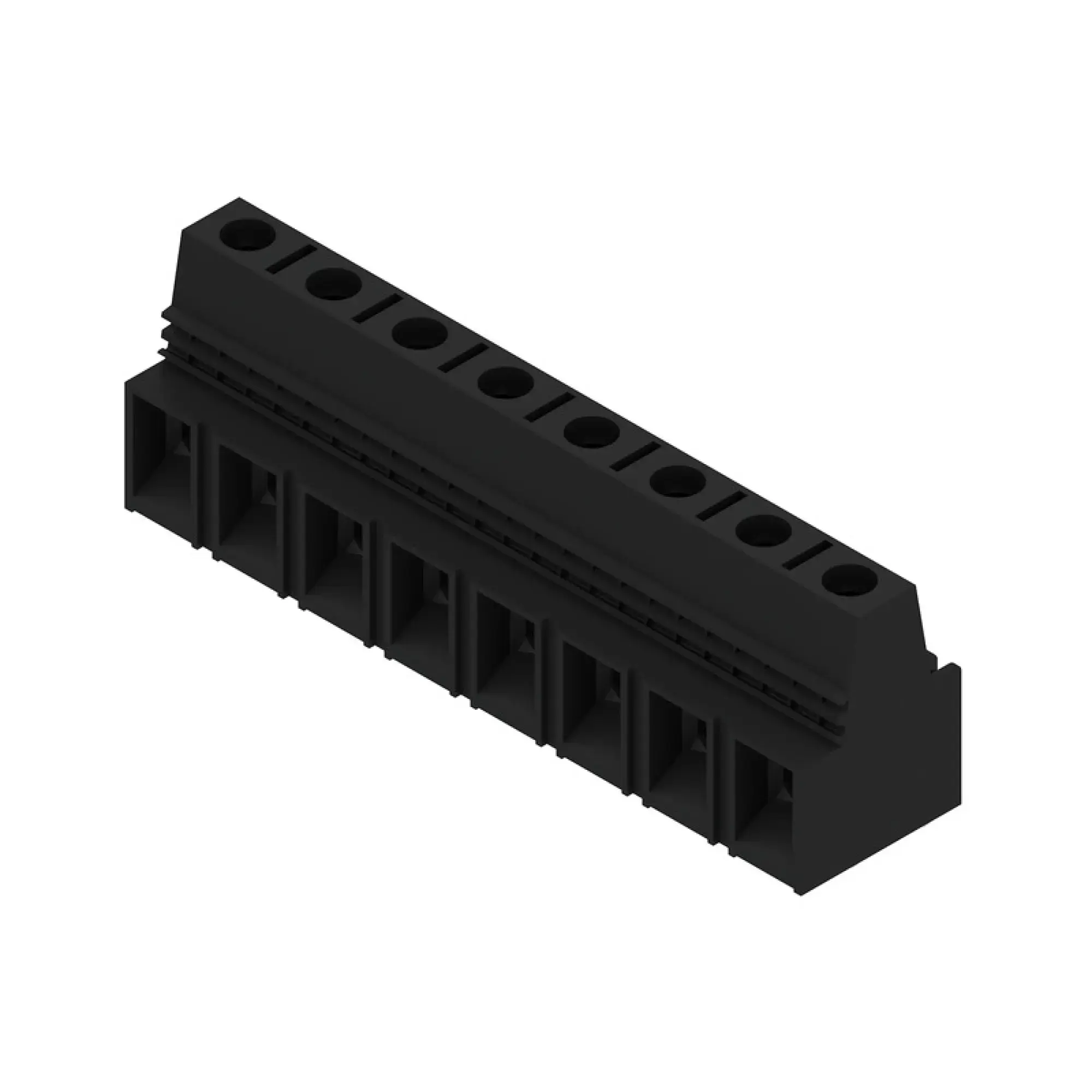 Weidmüller 1921480000 PCB terminal, 1000 V, 101 A, Pitch in mm: 15.00, 25 mm², Number of poles: 8, Clamping yoke connection, THT solder connection, 90°, Box (img_001)