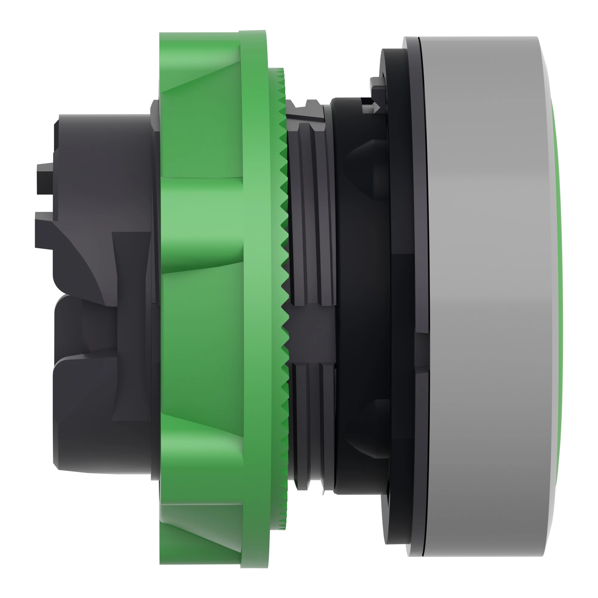 Schneider Electric ZB5AA3C0 Push-button, front element, Harmony XB5, plastic, 22mm, light grey, green, unlabelled, momentary (img_003)