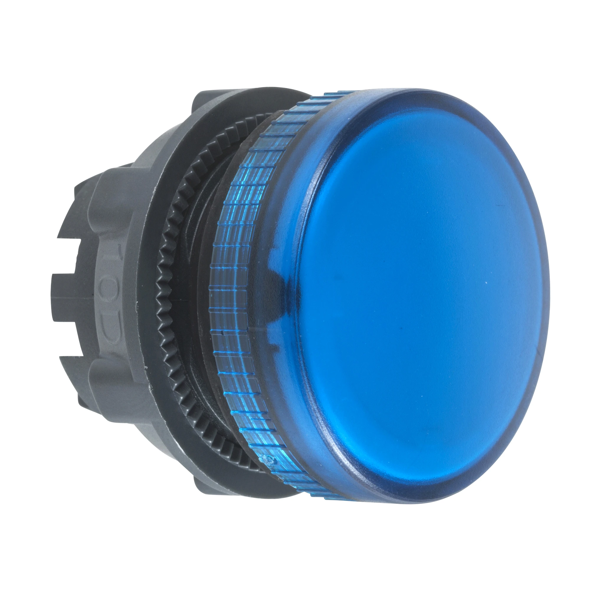 Schneider Electric ZB5AV06 Pilot light, Front element, Harmony XB5, Plastic, 22mm, blue, for incandescent lamp BA9s, smooth dome (img_001)