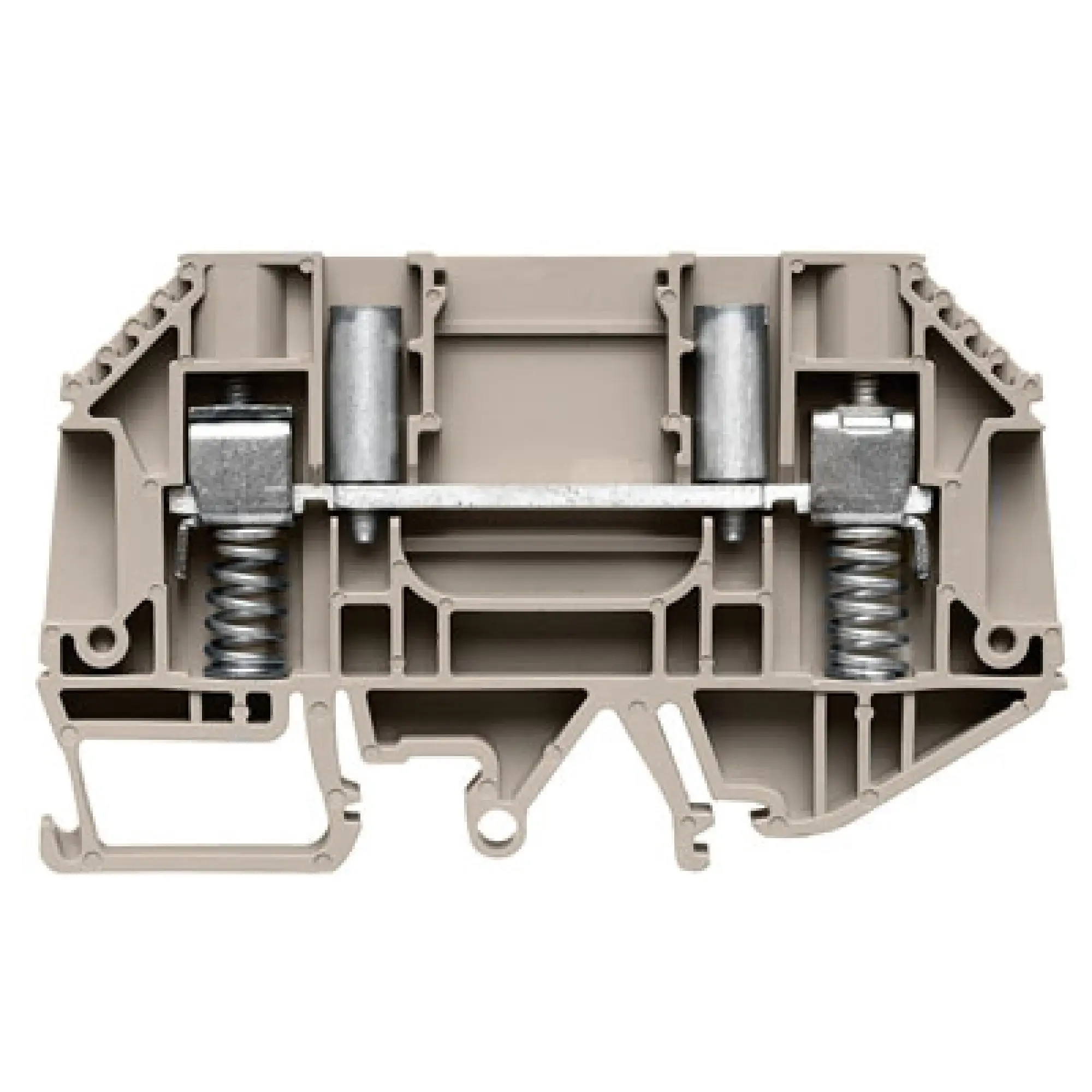 Weidmüller 9538100000 Feed-through terminal block, Screw connection, dark beige, 6 mm², 41 A, 630 V, Number of connections: 2 (img_001)
