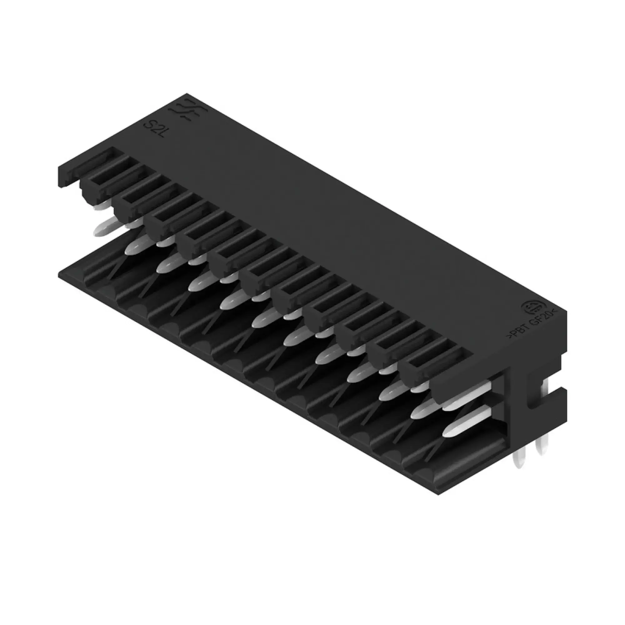 Weidmüller 1728400000 PCB connector (board connection), 125 V, 10 A, Pitch in mm: 3.50, Number of poles: 24, THT solder connection, Box (img_001)