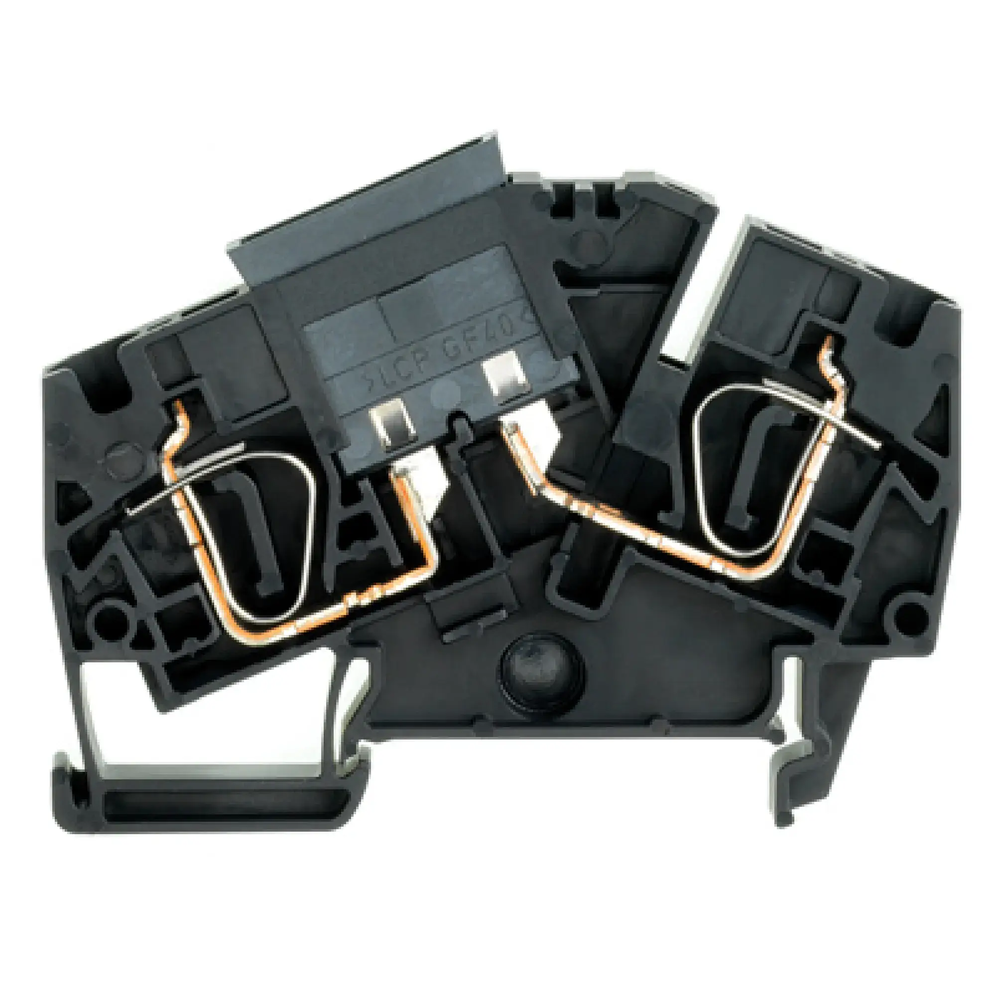 Weidmüller 1814690000 Fuse terminal, Tension-clamp connection, black, 6 mm², 30 A, 250 V, Number of connections: 2, Number of levels: 1, TS 35 (img_001) Weidmüller 1814690000 Fuse terminal, Tension-clamp connection, black, 6 mm², 30 A, 250 V, Number of connections: 2, Number of levels: 1, TS 35 (img_001)