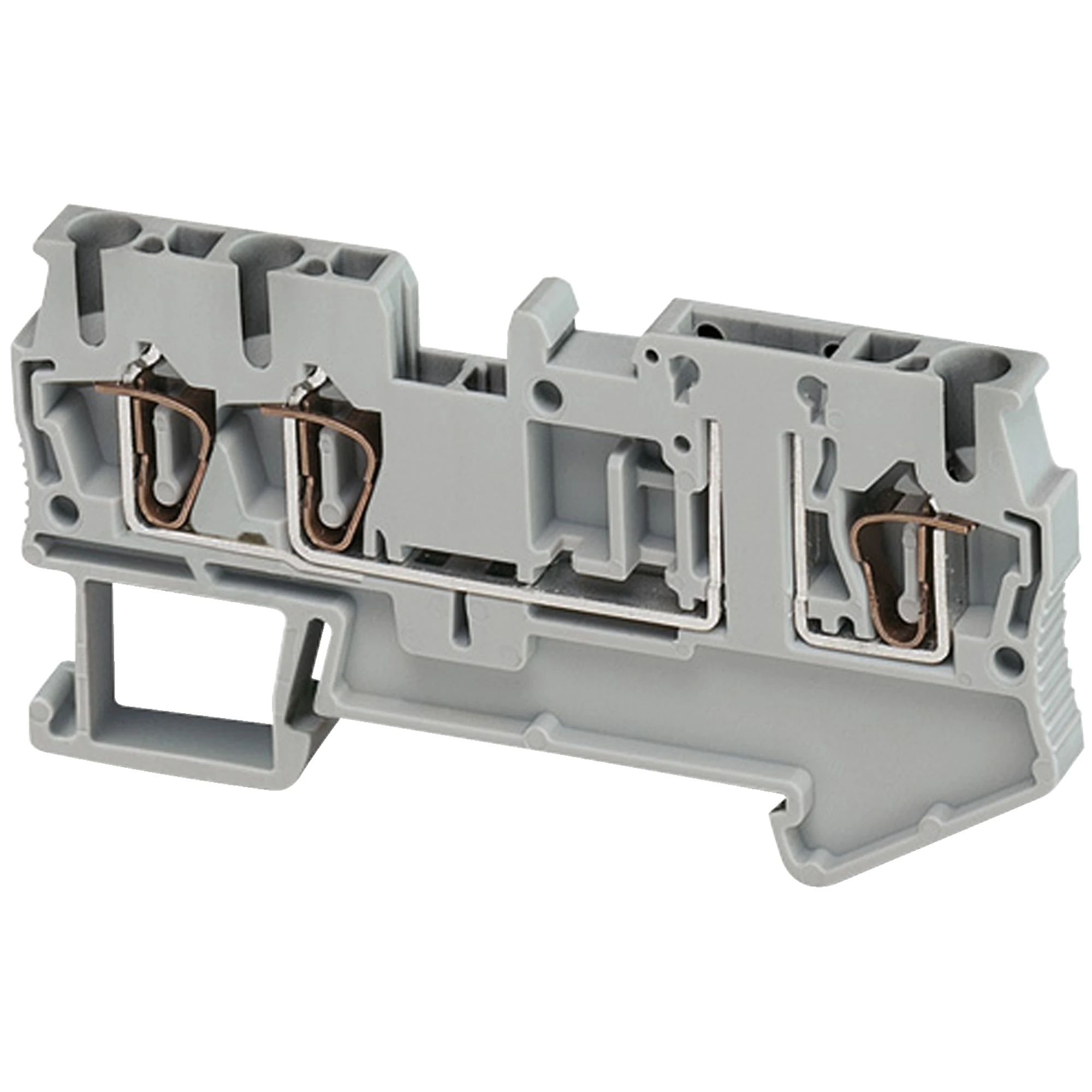 Schneider Electric NSYTRR23TB Spring Clamp, Basic Disconnect Terminal, 3 Contacts, 4mm², Grey (img_001) Schneider Electric NSYTRR23TB Spring Clamp, Basic Disconnect Terminal, 3 Contacts, 4mm², Grey (img_001)