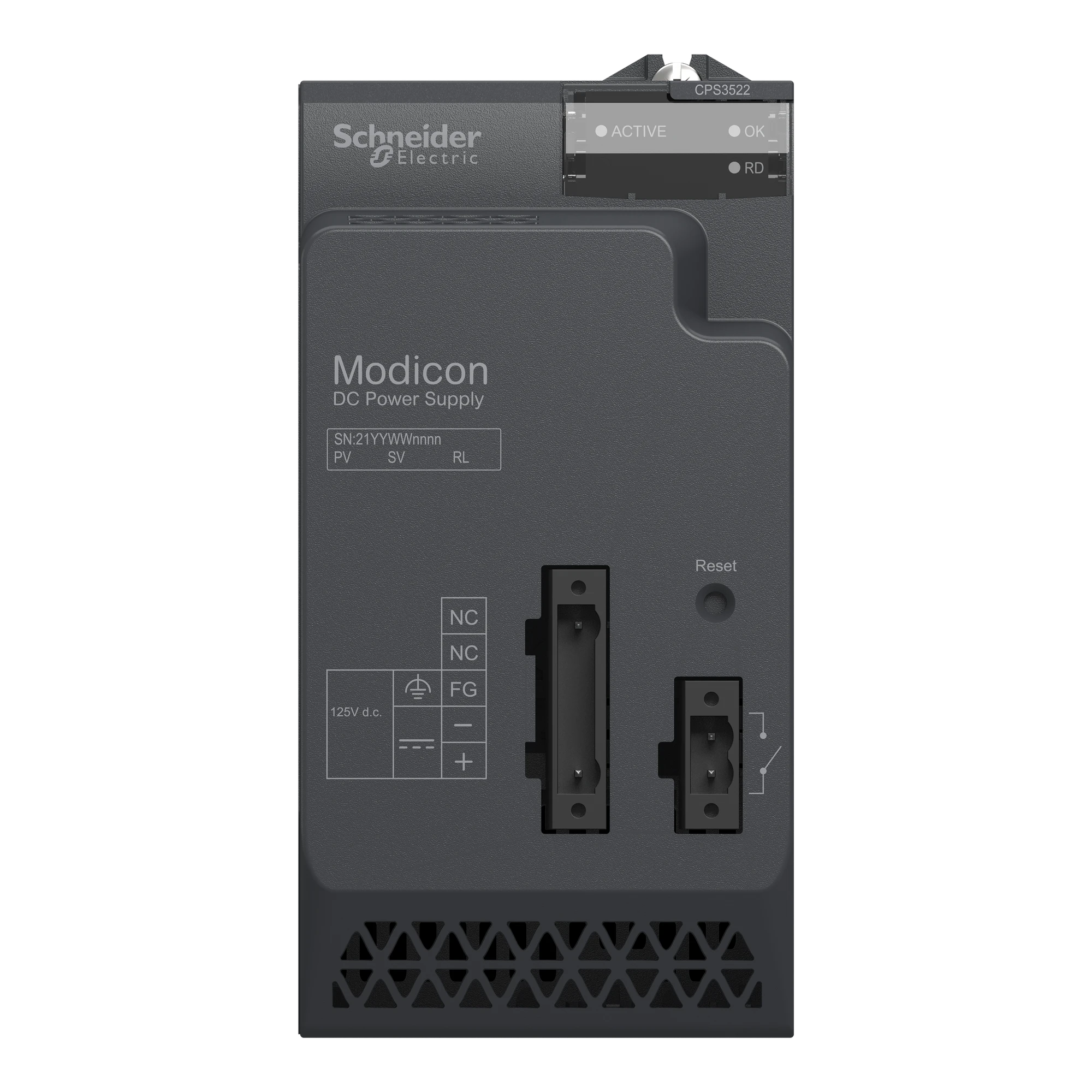 Schneider Electric BMXCPS3522 X80 Power Supply, 125V DC, for Redundant Architecture (img_004) Schneider Electric BMXCPS3522 X80 Power Supply, 125V DC, for Redundant Architecture (img_004)