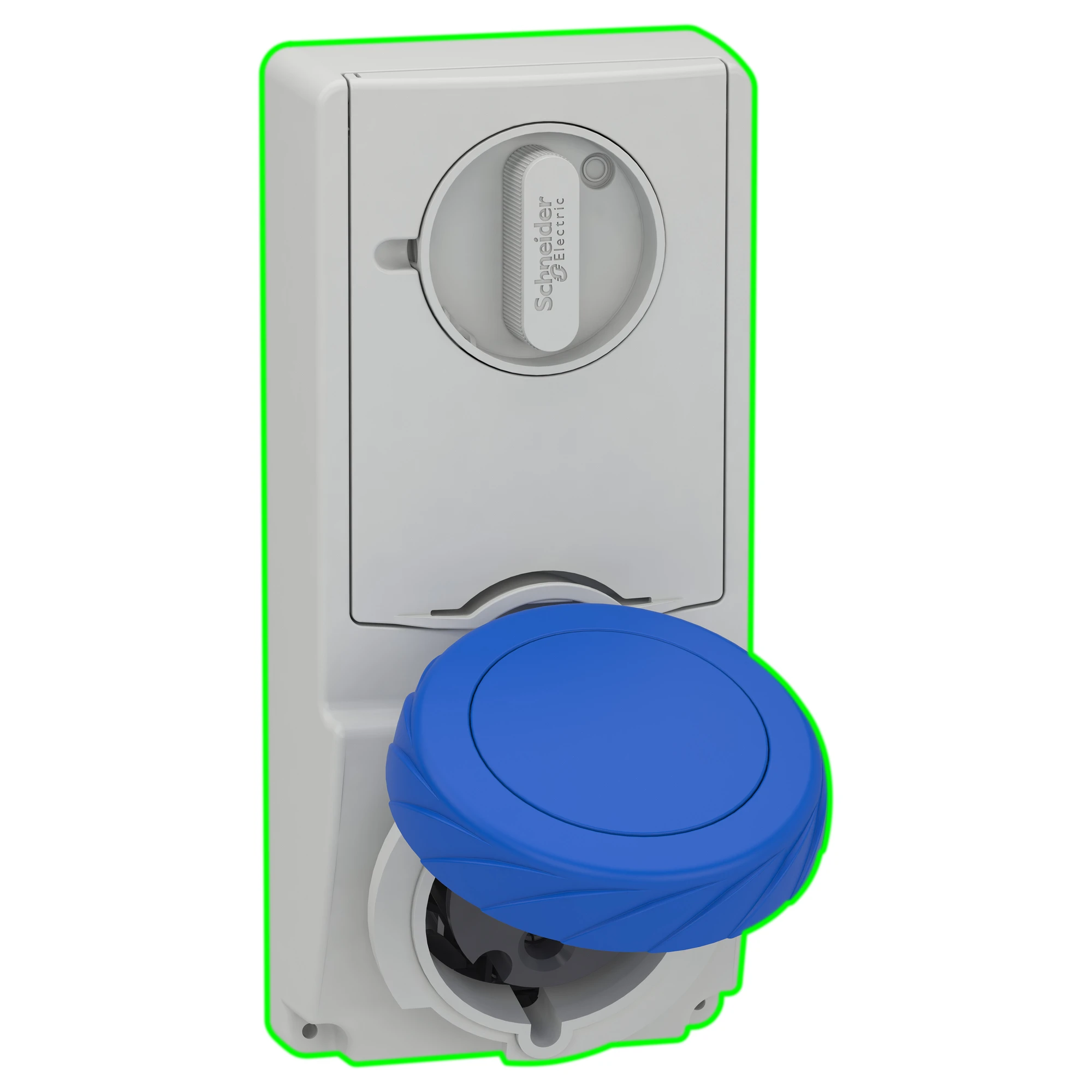 Schneider Electric 82192 Surface-mounted socket locked, 32A, 2p+E, 200-250 V AC, IP65 (img_001) Schneider Electric 82192 Surface-mounted socket locked, 32A, 2p+E, 200-250 V AC, IP65 (img_001)