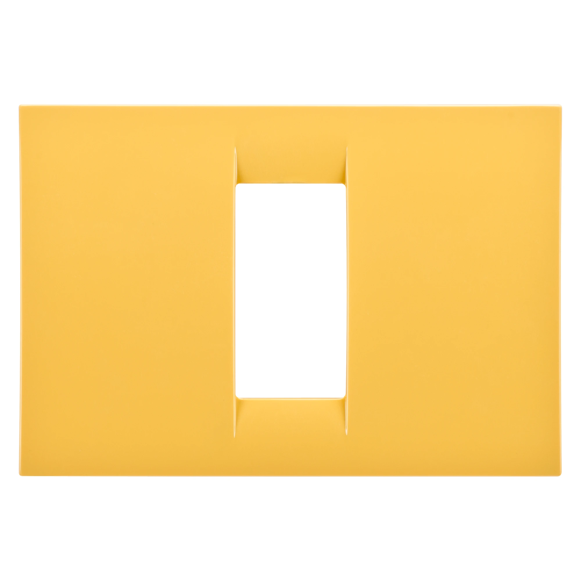 GEWISS GW22181 VIRNA PLATE - IN TECHNOPOLYMER GLOSS FINISHING - 1 GANG - CORN YELLOW - SYSTEM (img_001)