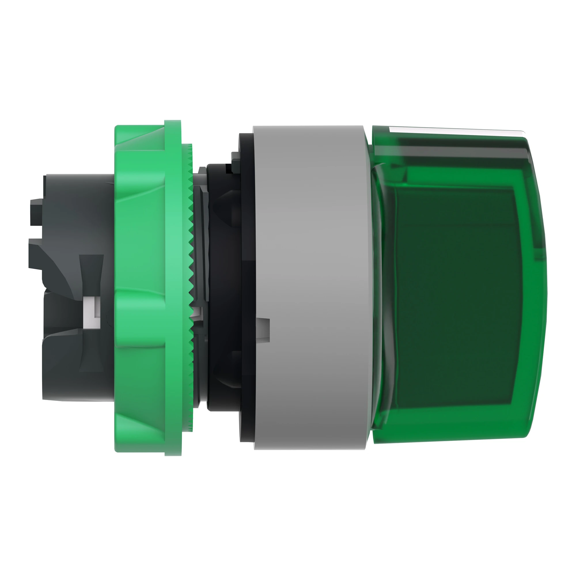 Schneider Electric ZB5AK1333C0 Illuminated selector switch, front element, Harmony XB5, plastic, 22mm, green, for universal LED, 3 positions, latching (img_004)