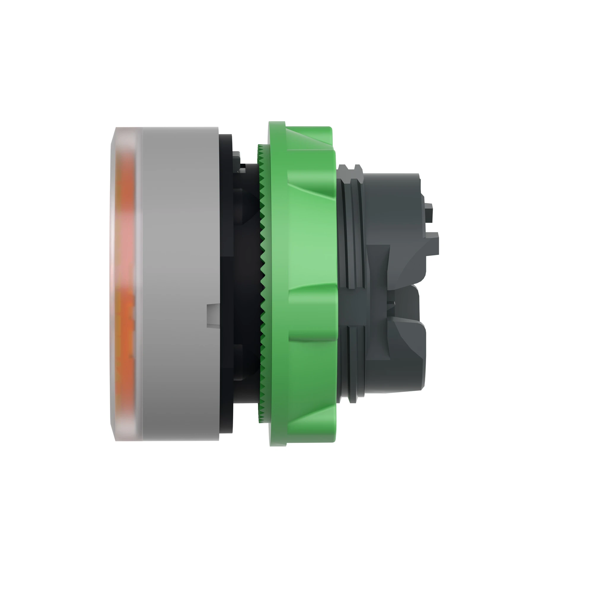 Schneider Electric ZB5AW353C0 Illuminated Push Button, Front Element, Harmony XB5, Plastic, 22mm, Light Grey, Orange, for Universal LED (img_004)
