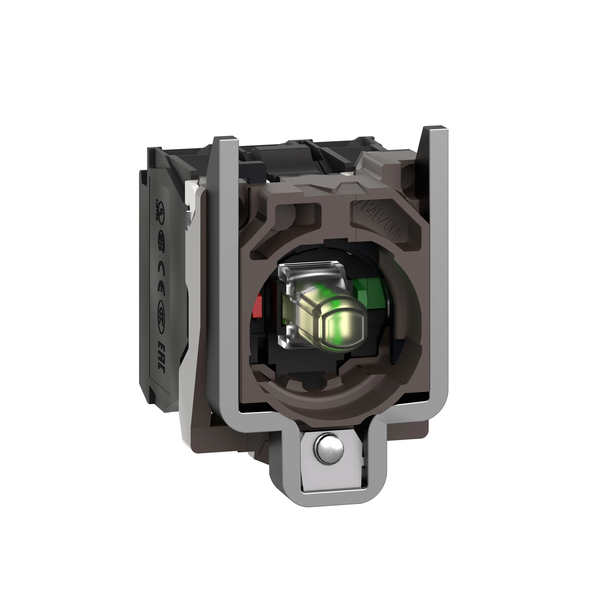 Schneider Electric ZB4BW0B15 Auxiliary contact block with mounting flange, Harmony XB4, Metal, white, universal LED, 1NC+1NO, 24V ACDC (img_003) Schneider Electric ZB4BW0B15 Auxiliary contact block with mounting flange, Harmony XB4, Metal, white, universal LED, 1NC+1NO, 24V ACDC (img_003)