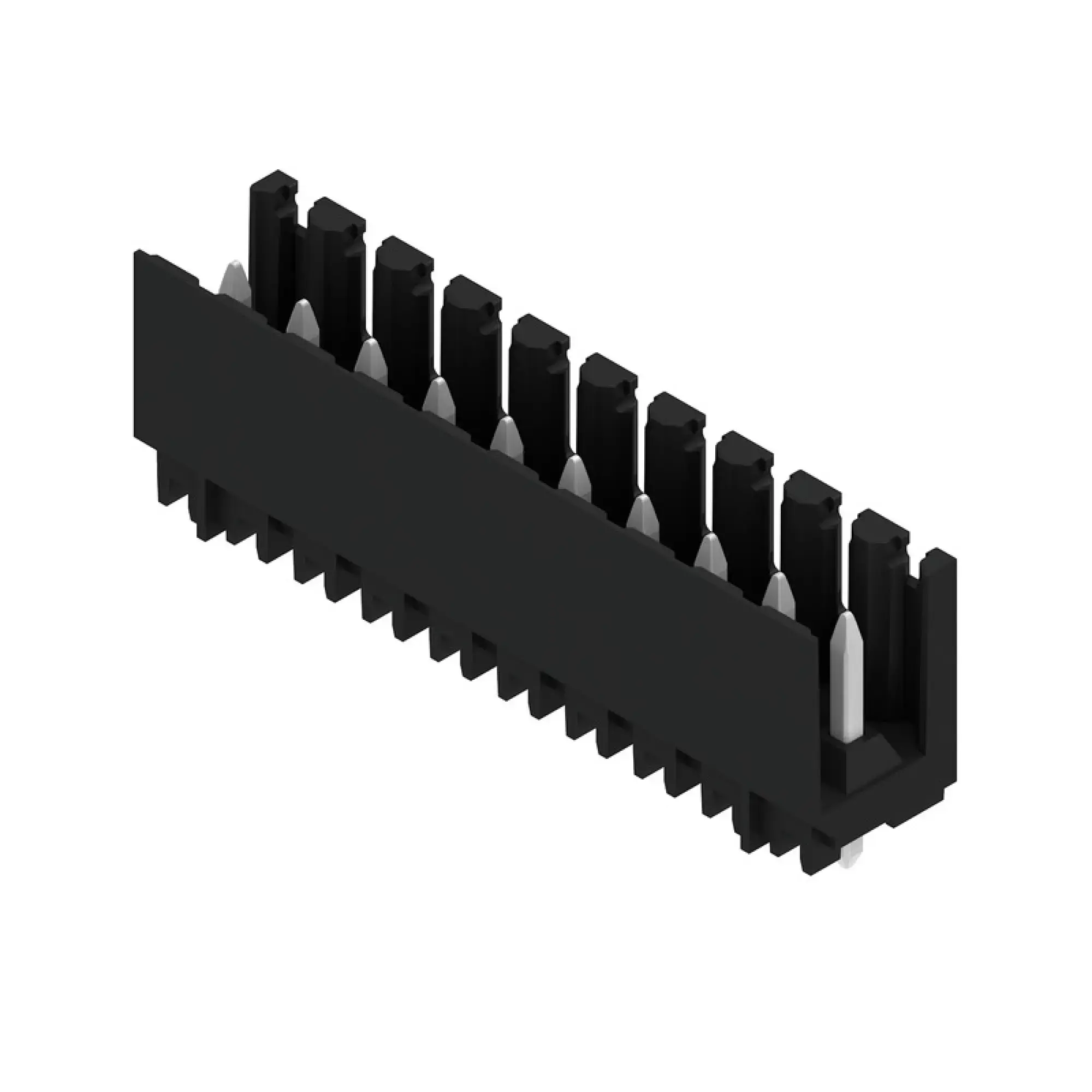 Weidmüller 1760812001 PCB connector (board connection), 160 V, 15 A, Pitch in mm: 3.50, Number of poles: 10, THT/THR solder connection, Box (img_001)