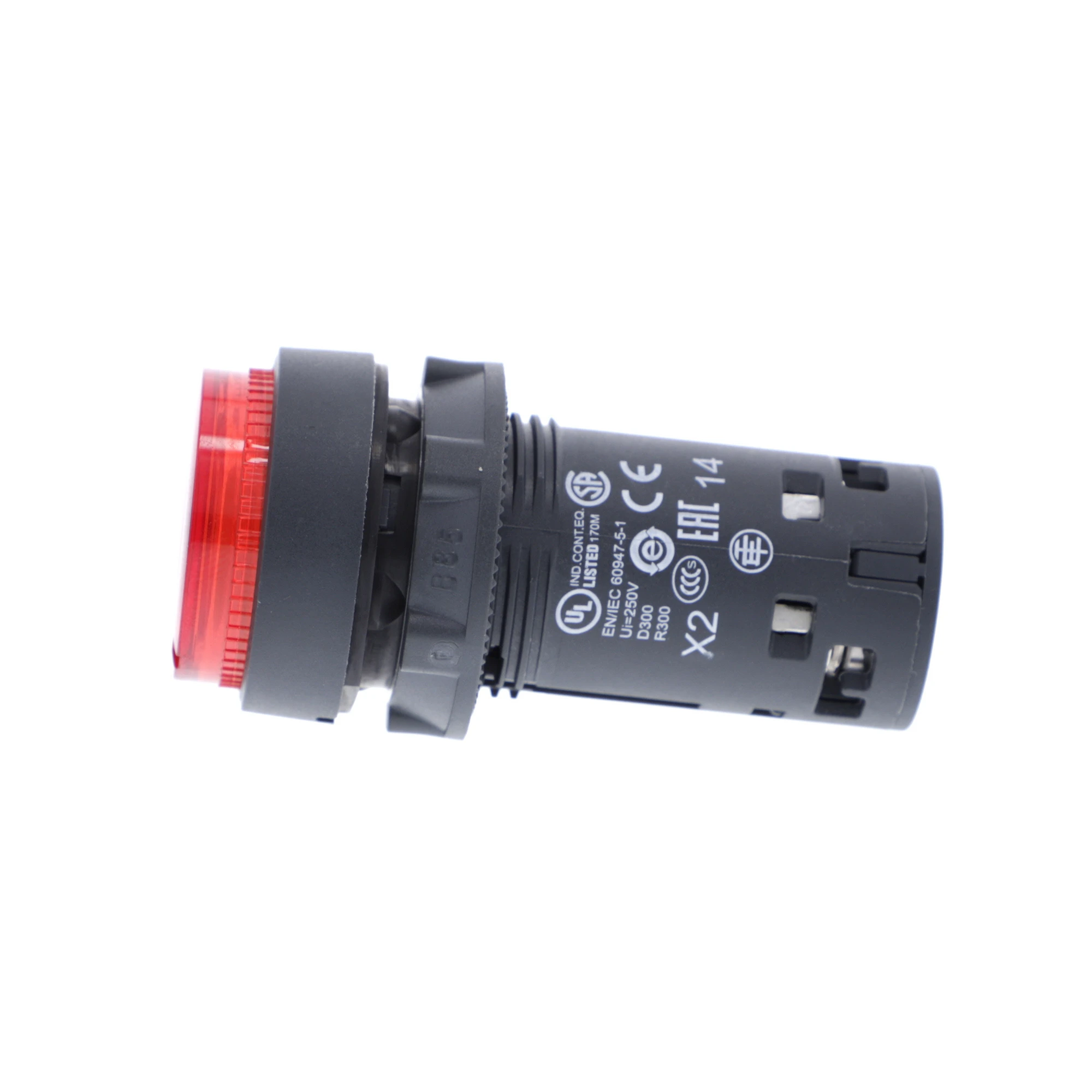 Schneider Electric XB7NW34G1 Illuminated Push Button, Harmony XB7, Monoblock, Plastic, Ø22mm, Red, Integrated LED, 120V AC, 1S, Screw Terminal (img_005)