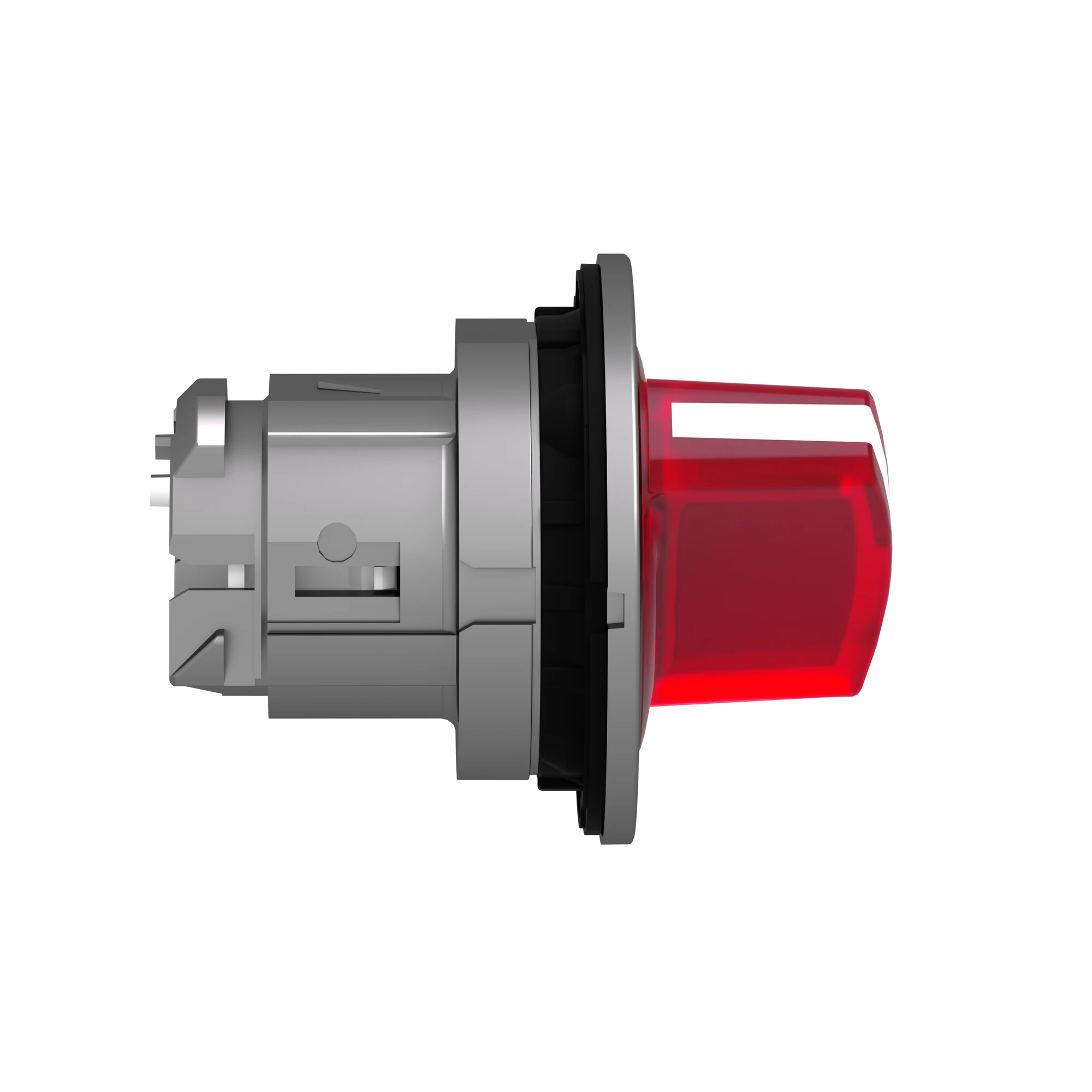 Schneider Electric ZB4FK1443 Illuminated selector switch, front element, Harmony XB4F, metal, 30mm, red, for universal LED, 2 positions, momentary (img_003)