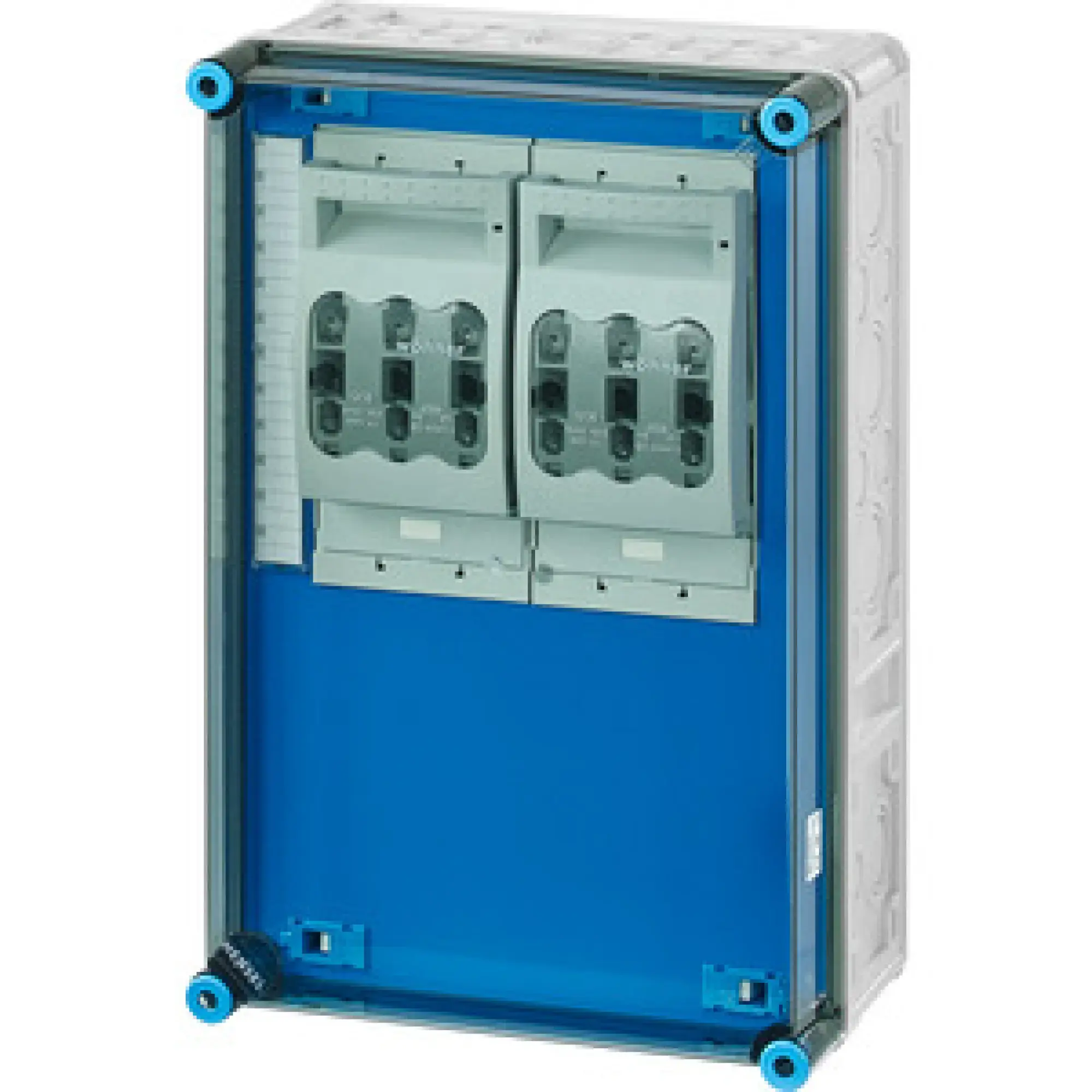 Hensel 20001545 Mi-NH-Sicherungslasttrennschaltergehäuse , 2x3xNH00,a. Sammels., 630A, 5polig Mi 6367 (img_001)