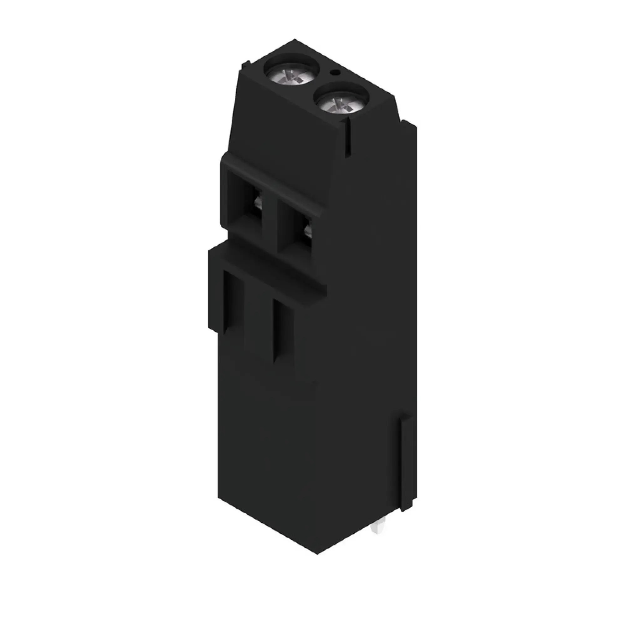 Weidmüller 1766380000 PCB terminal, 320 V, 17.5 A, Pitch in mm: 5.08, 2.5 mm², Number of poles: 2, Clamping yoke connection, THT solder connection, 90°, Box (img_001)