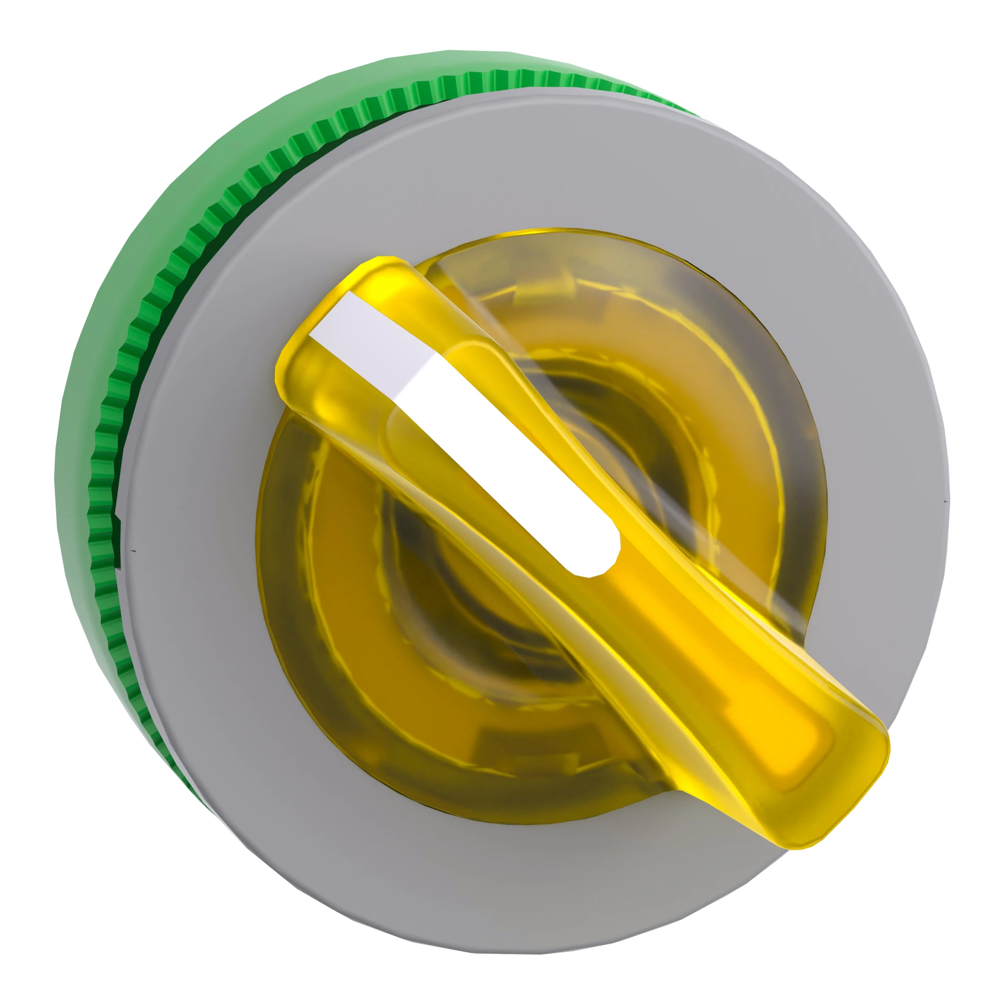 Schneider Electric ZB5FK1283C0 Illuminated selector switch, front element, Harmony XB5F, plastic, 30mm, yellow, for universal LED, 2 positions, latching (img_001) Schneider Electric ZB5FK1283C0 Illuminated selector switch, front element, Harmony XB5F, plastic, 30mm, yellow, for universal LED, 2 positions, latching (img_001)