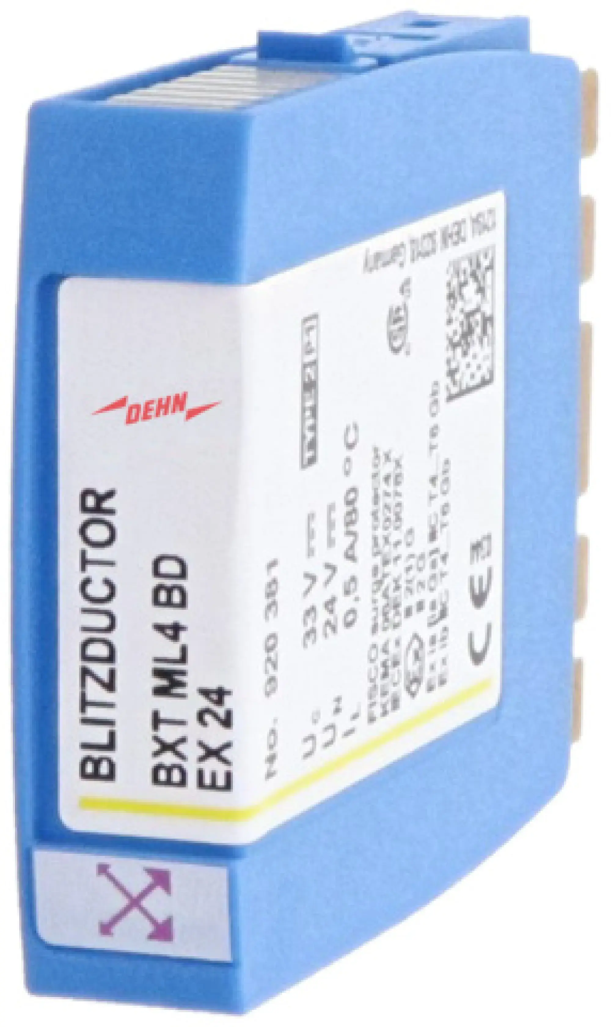 Dehn 920381 Surge arrester module for two pairs BLITZDUCTOR XT Ex(i) with LifeCheck (img_001) Dehn 920381 Surge arrester module for two pairs BLITZDUCTOR XT Ex(i) with LifeCheck (img_001)