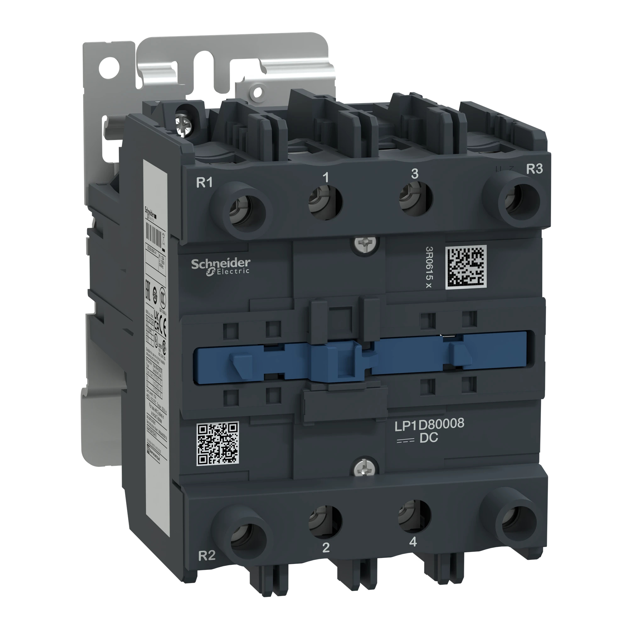 Schneider Electric LP1D80008MW Contactor TeSys D - 4P(2 NO + 2 NC) - AC-1 - Schneider Electric LP1D80008MW Contactor TeSys D - 4P(2 NO + 2 NC) - AC-1 -