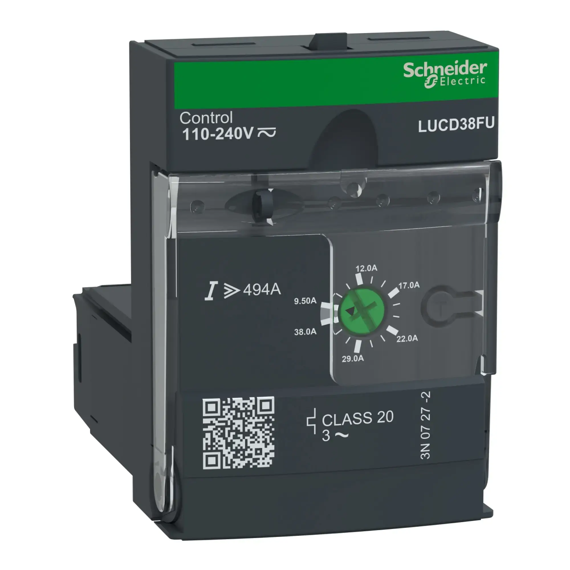 Schneider Electric LUCD38FU Control Unit Extended LUCD, Class 20, 9.5-38A, 110-220V DC/AC (img_002)