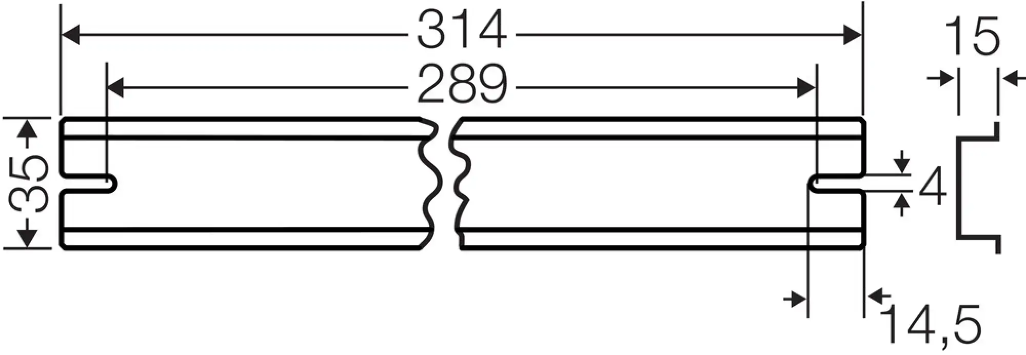 Hensel 62000129 Tragschiene 314 mm, für DK / KF / EB 50..... DK TS 50 (img_004) Hensel 62000129 Tragschiene 314 mm, für DK / KF / EB 50..... DK TS 50 (img_004)
