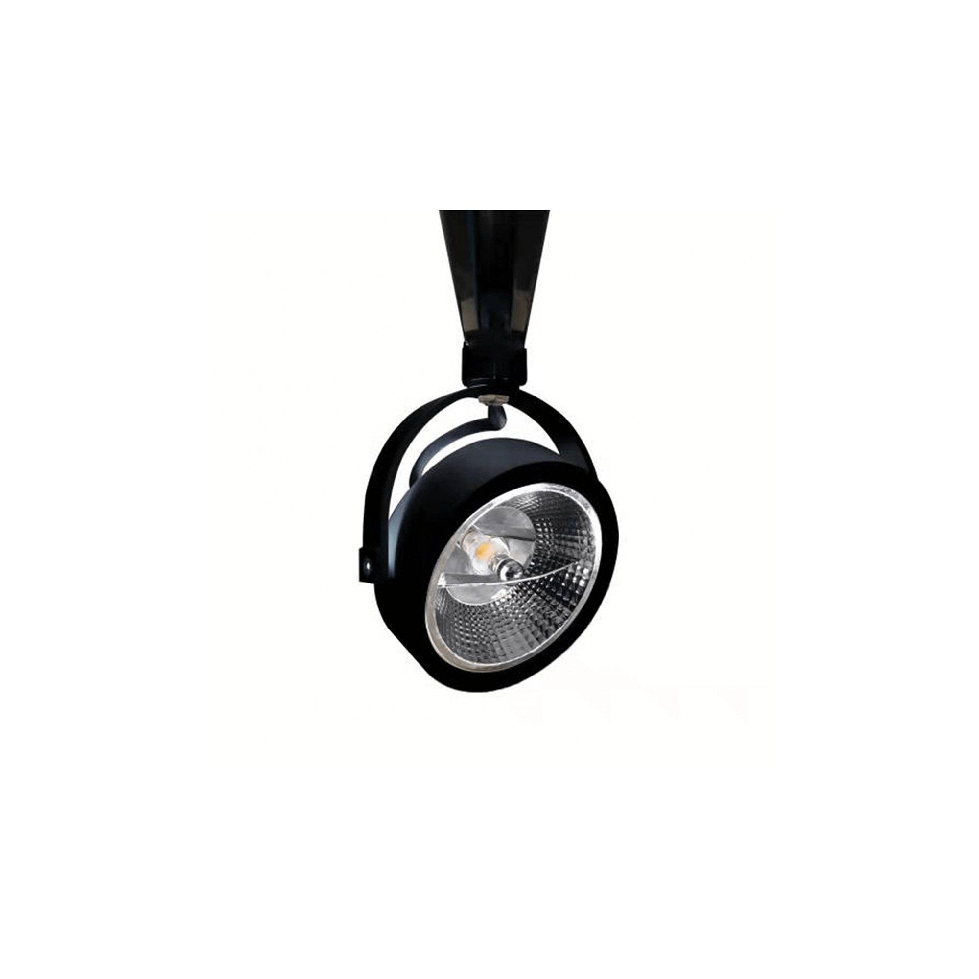 WSU Lights AR111 3-phasen LED Strahler mit GU10 Fassung schwarz - 140x160mm