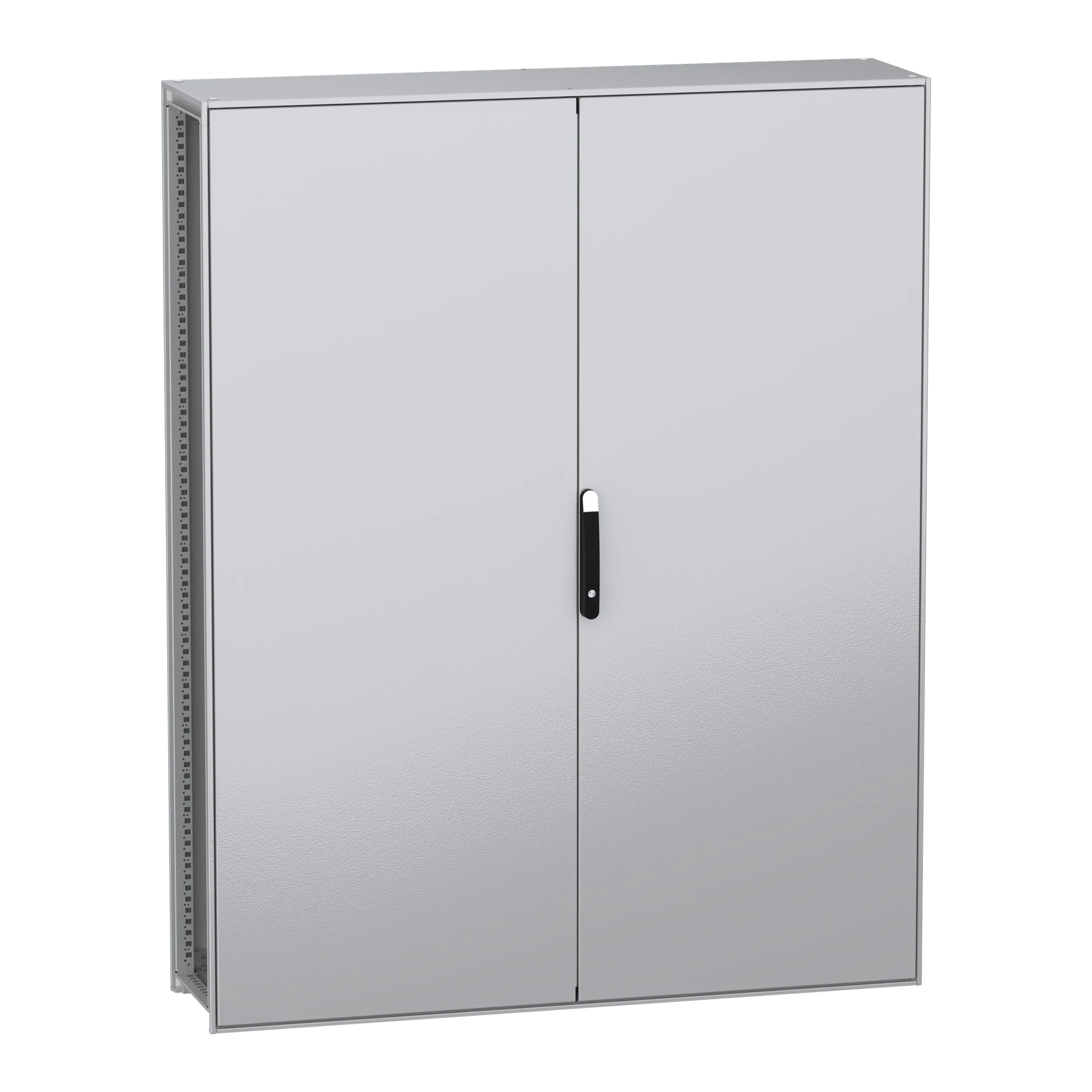 Schneider Electric NSYSFN2016402D Floor-standing enclosure, PanelSet SFN, made of decarbonized steel, without mounting plate, assembled, 2000x1600x400mm, 2 doors, IP55 (img_001)