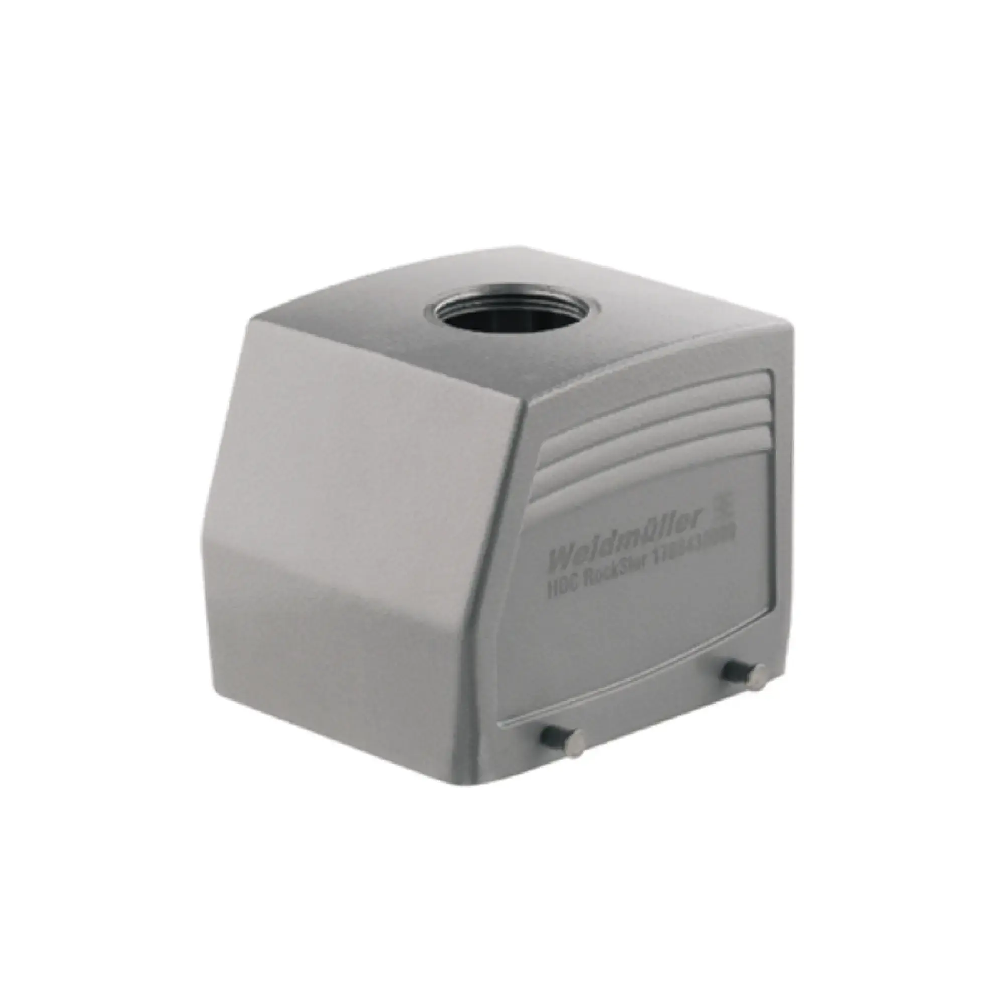 Weidmüller 1666870000 Housing (industry plug-in connectors), Cable entry from top, Plug housing, Side-locking clamp on lower side, Size: 10, IP65 (in plugged condition) (img_001)