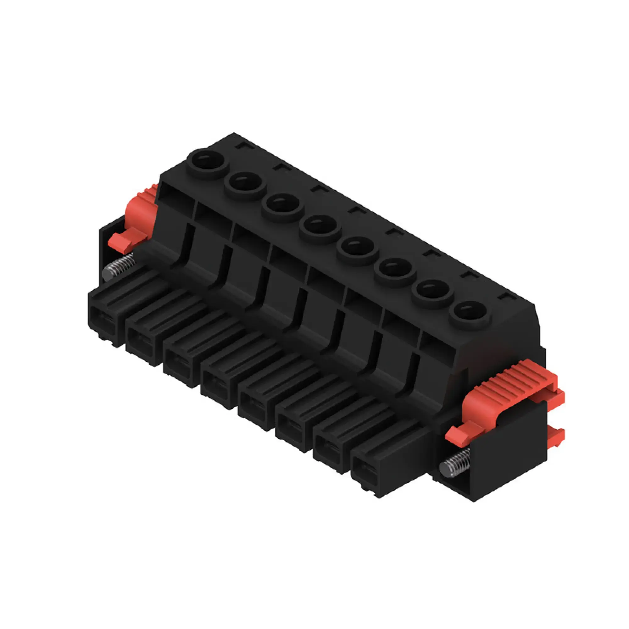 Weidmüller 1924770000 PCB connector (wire connection), 1000 V, 78.3 A, Pitch in mm: 10.16, 16 mm², Number of poles: 8, Clamping yoke connection, Box (img_001)