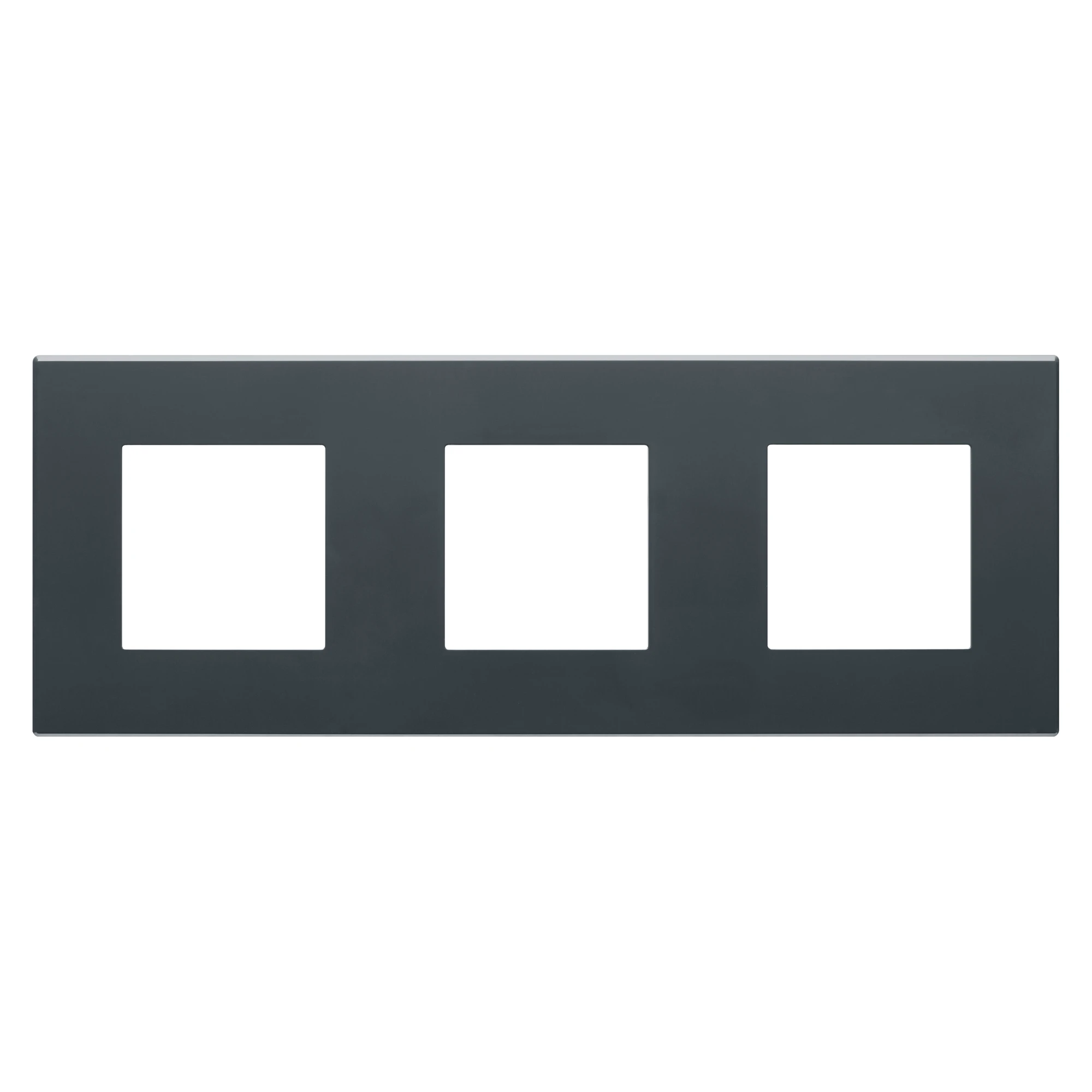 GEWISS GW35903AN DAHLIA PLATE - IN TECHNOPOLYMER - 3 GANG HORIZONTAL/VERTICAL - ANTHRACITE GREY (img_001) GEWISS GW35903AN DAHLIA PLATE - IN TECHNOPOLYMER - 3 GANG HORIZONTAL/VERTICAL - ANTHRACITE GREY (img_001)